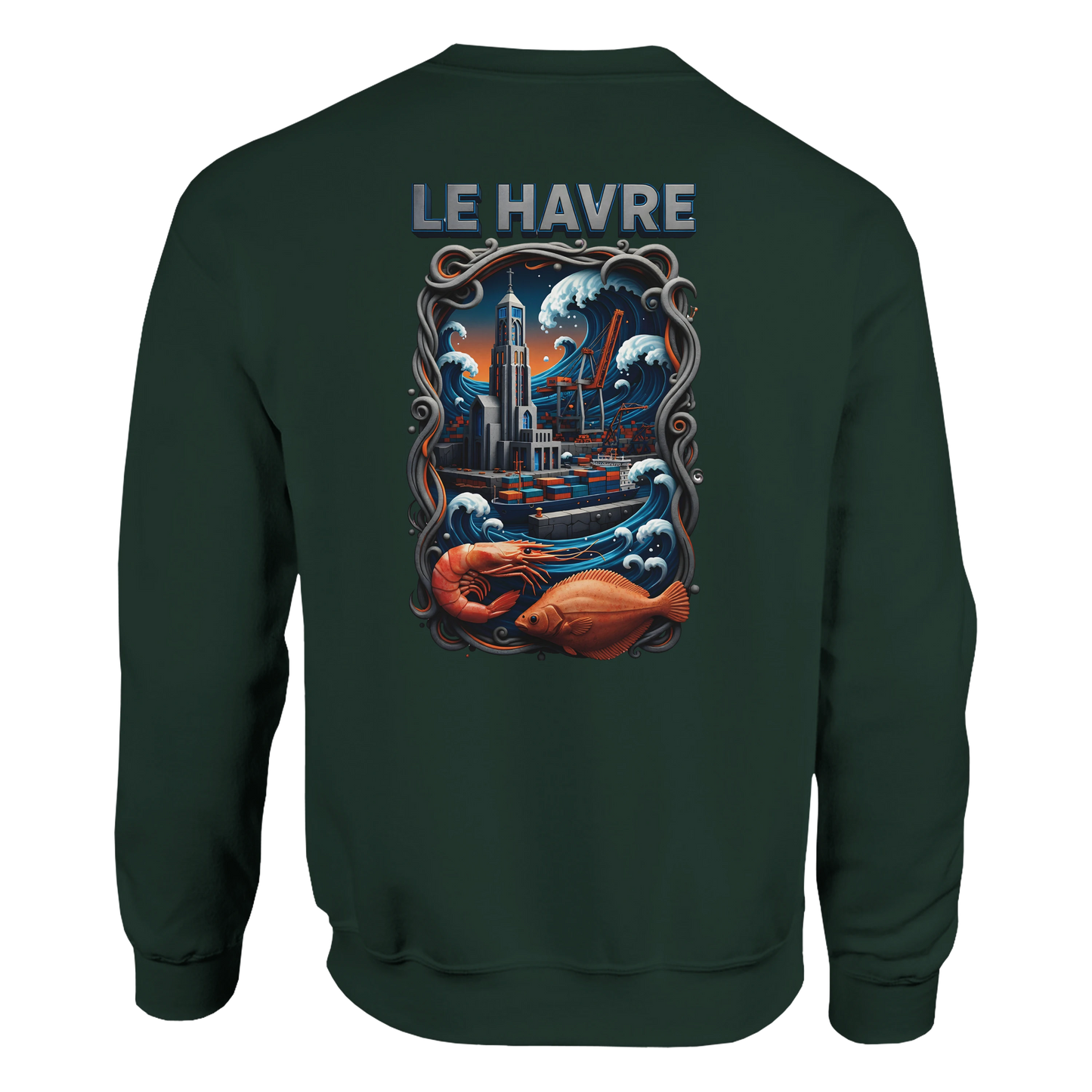 Sweat-shirt Unisexe Le Havre – Ville de France – Pull Premium Confort