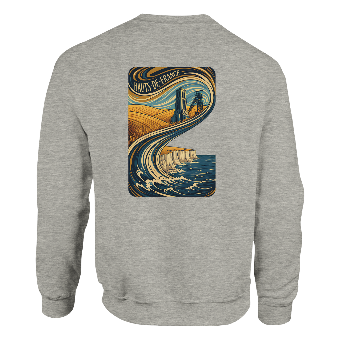 Unisex Nord-Pas-de-Calais classic crewneck sweatshirt | Gildan® 18000
