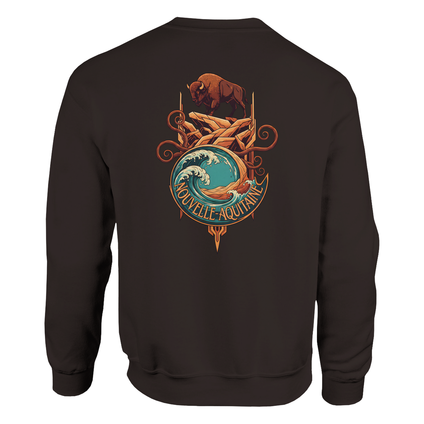 Klassisches Unisex-Rundhalsshirt Nouvelle-Aquitaine | Gildan® 18000