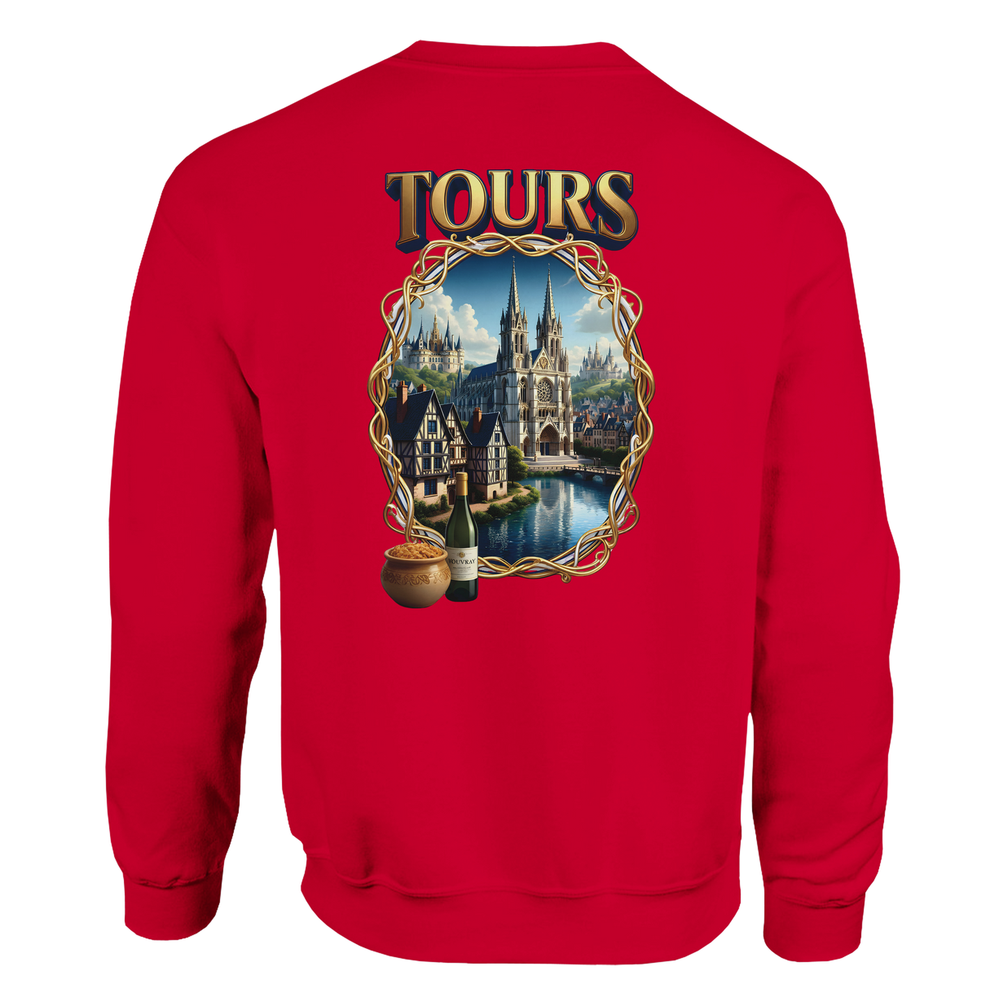 Unisex Sweatshirt Tours French City Classic Crewneck | Gildan® 18000
