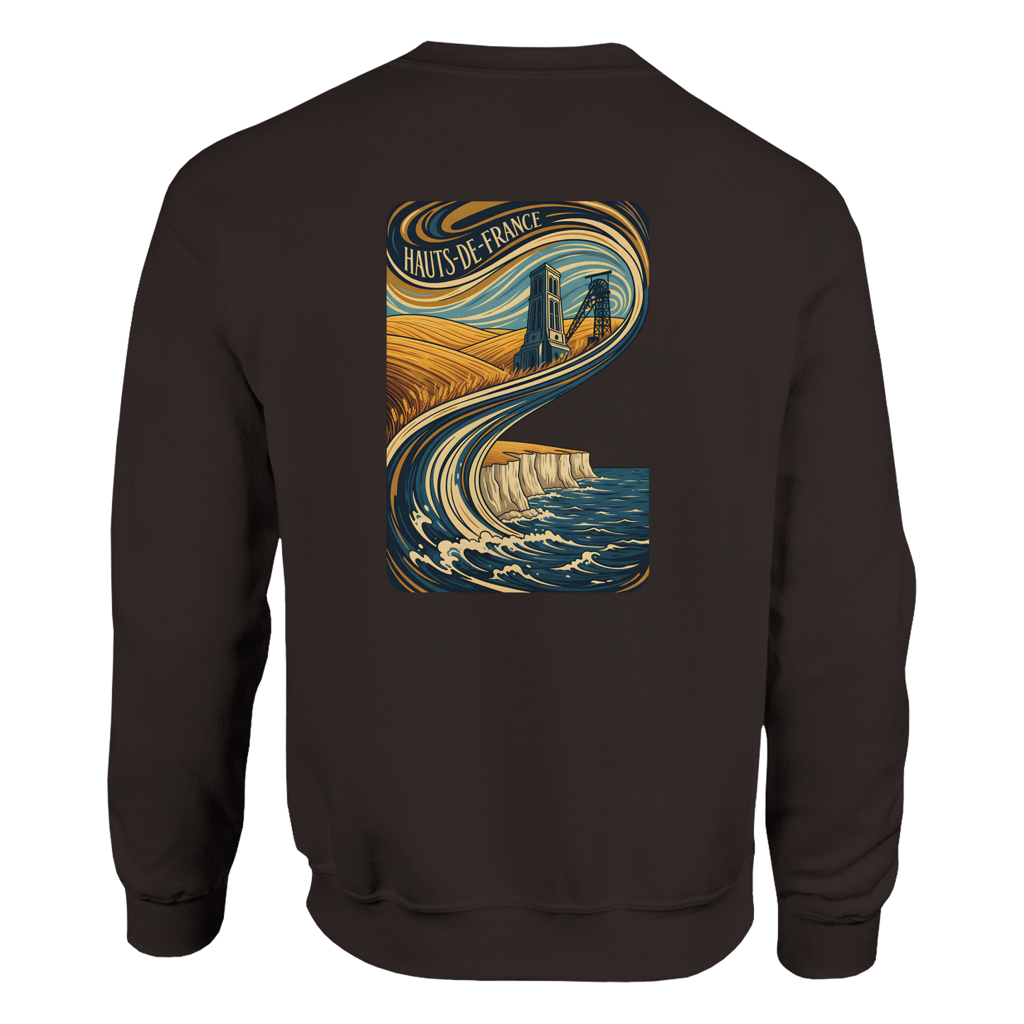 Unisex Nord-Pas-de-Calais classic crewneck sweatshirt | Gildan® 18000