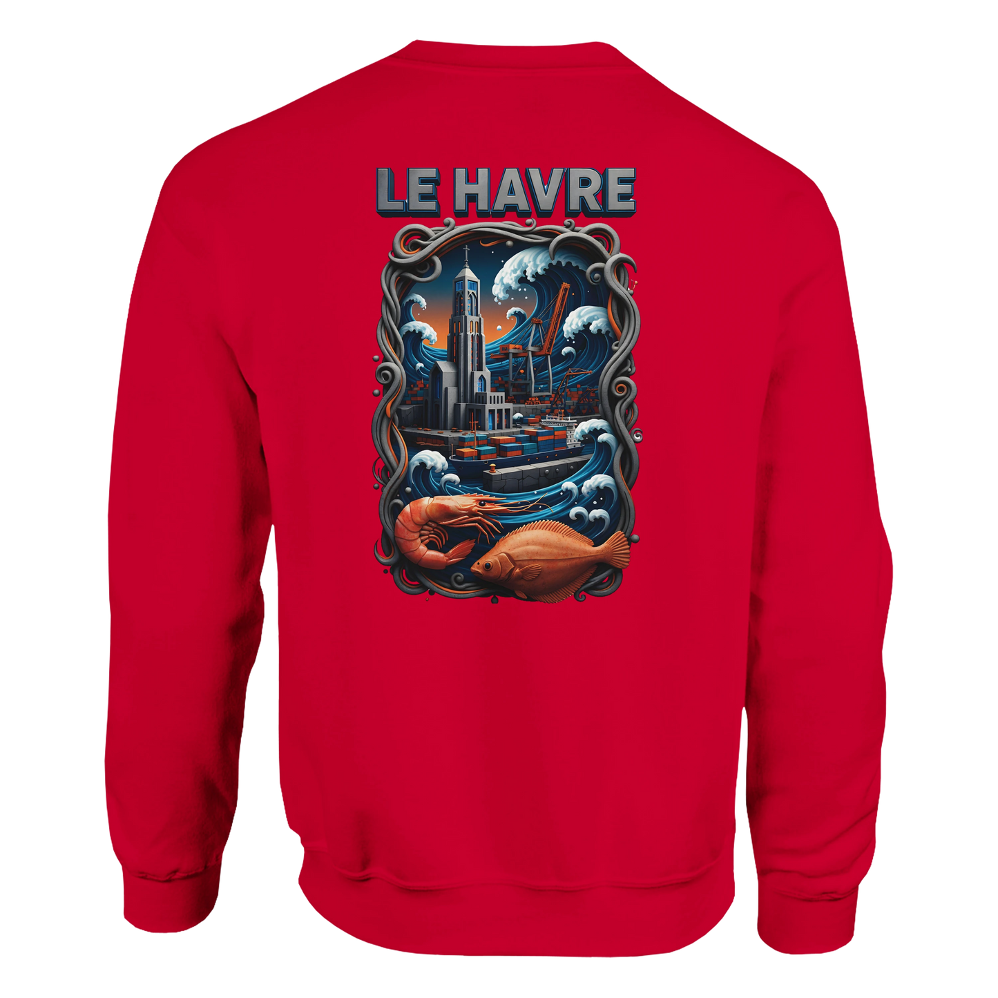 Sweat-shirt Unisexe Le Havre – Ville de France – Pull Premium Confort