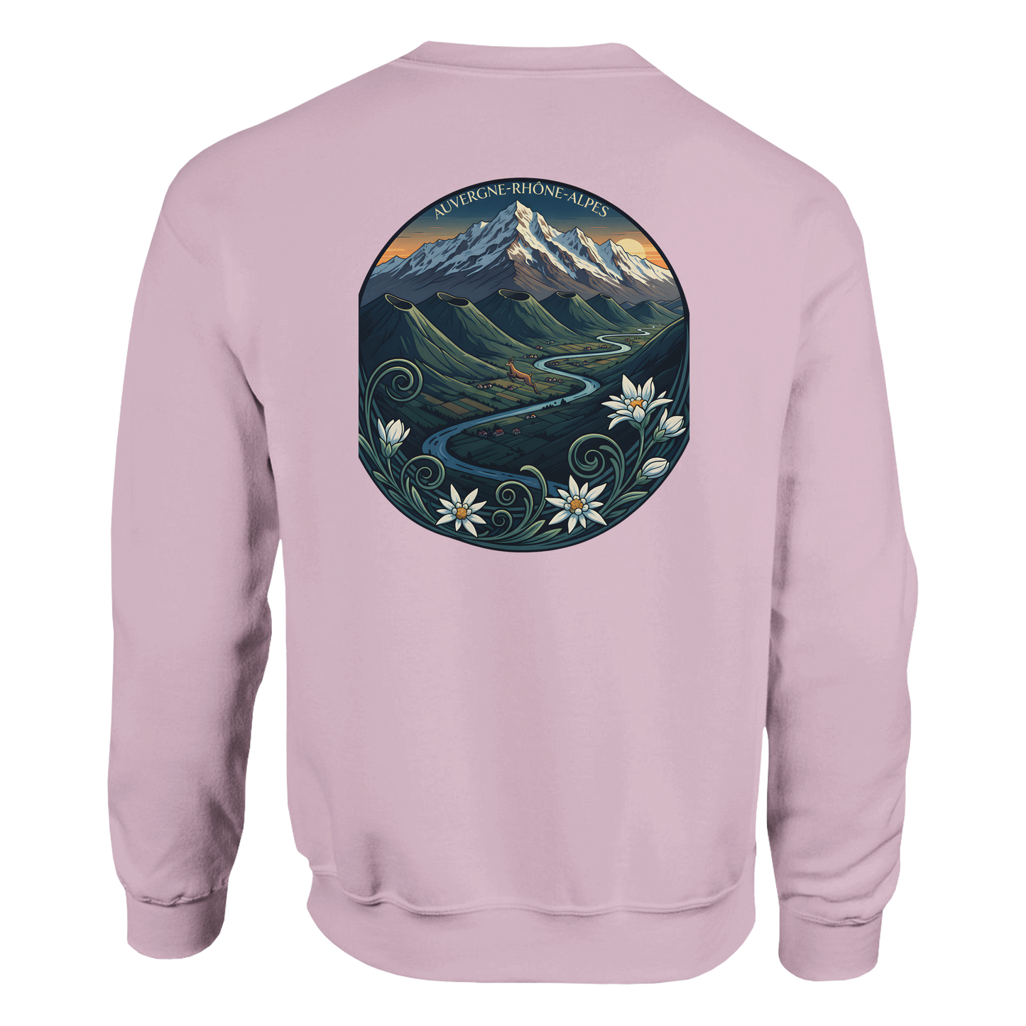 Unisex-Sweatshirt Auvergne-Rhône-Alpes klassisch Rundhals | Gildan® 18000