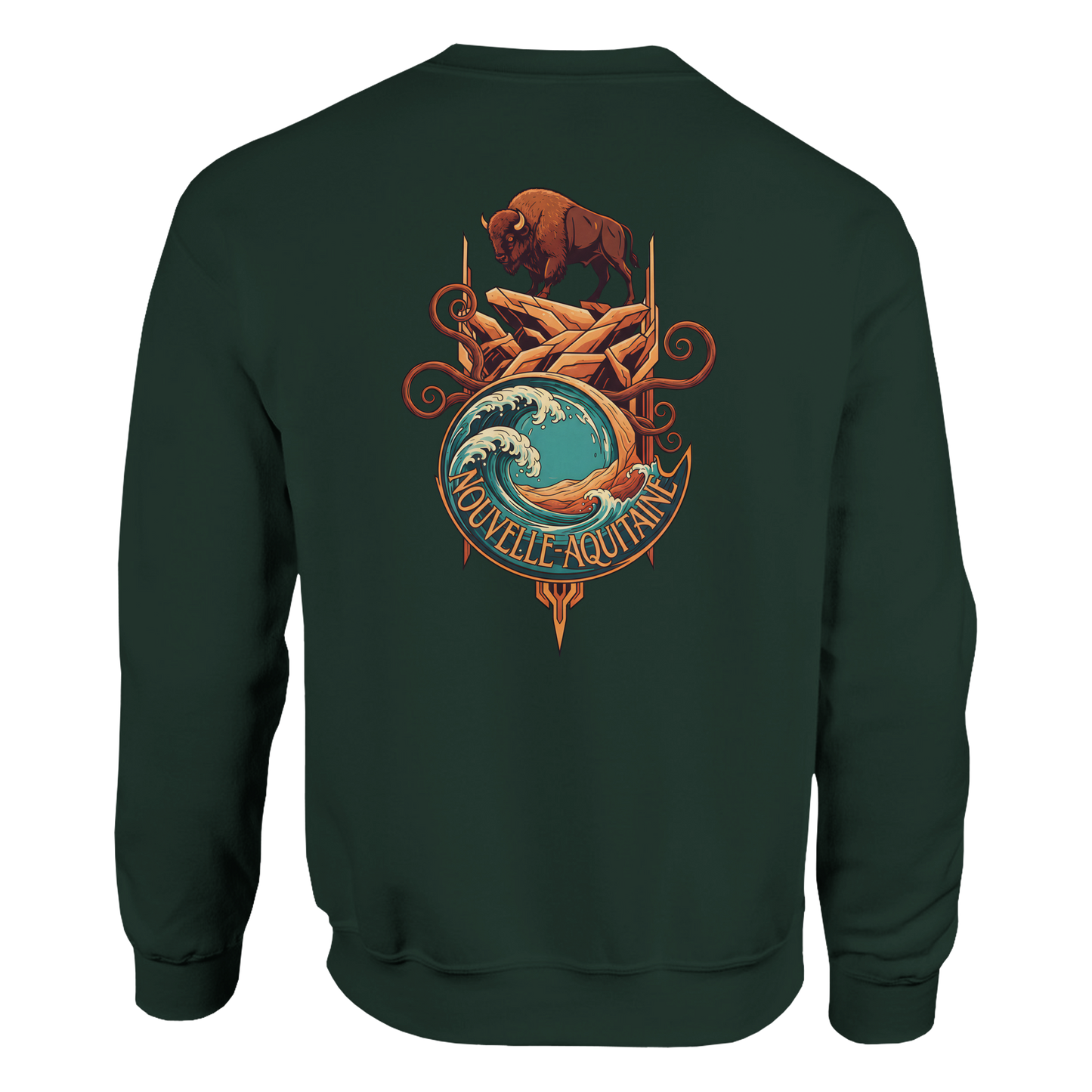 Klassisches Unisex-Rundhalsshirt Nouvelle-Aquitaine | Gildan® 18000