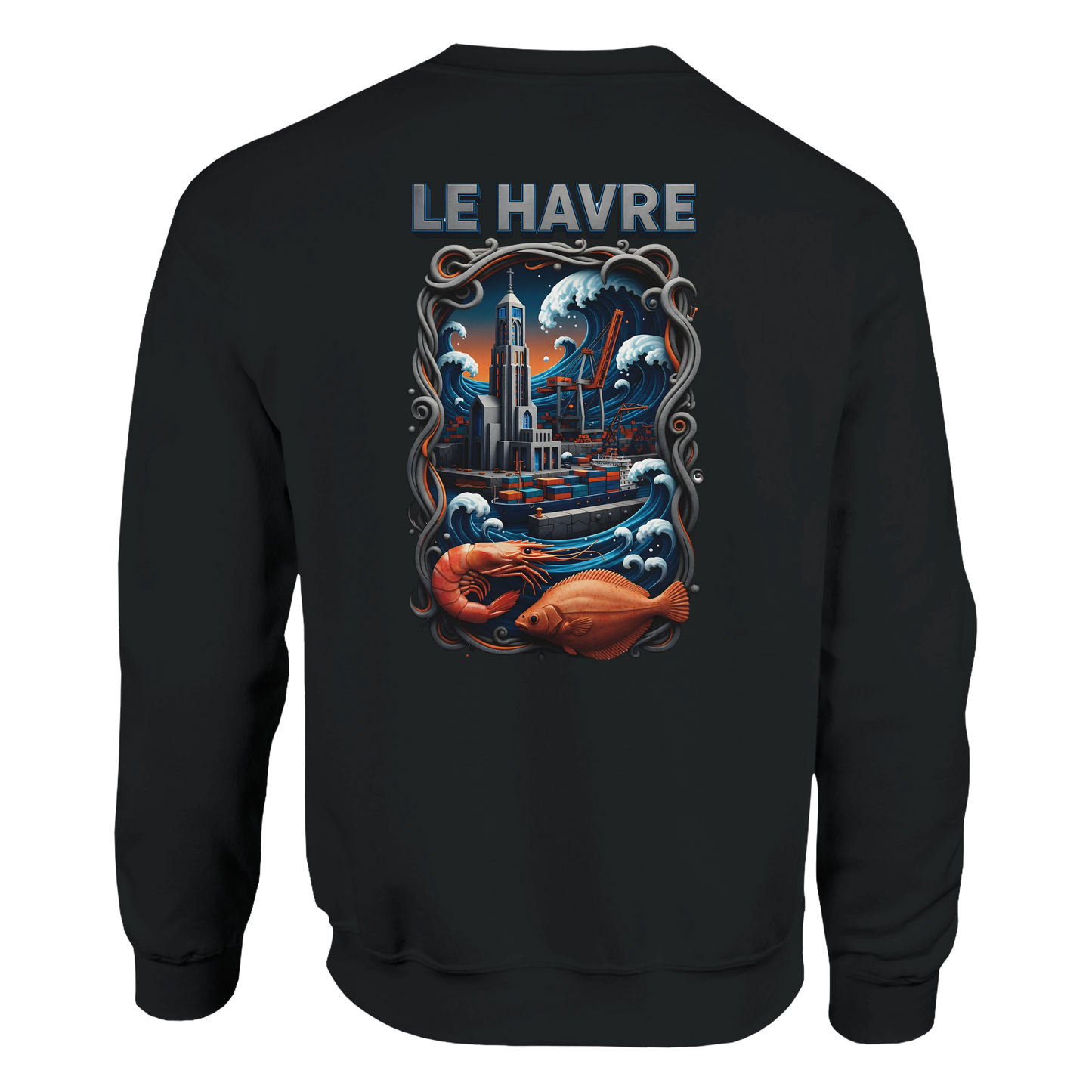 Sweat-shirt Unisexe Le Havre – Ville de France – Pull Premium Confort