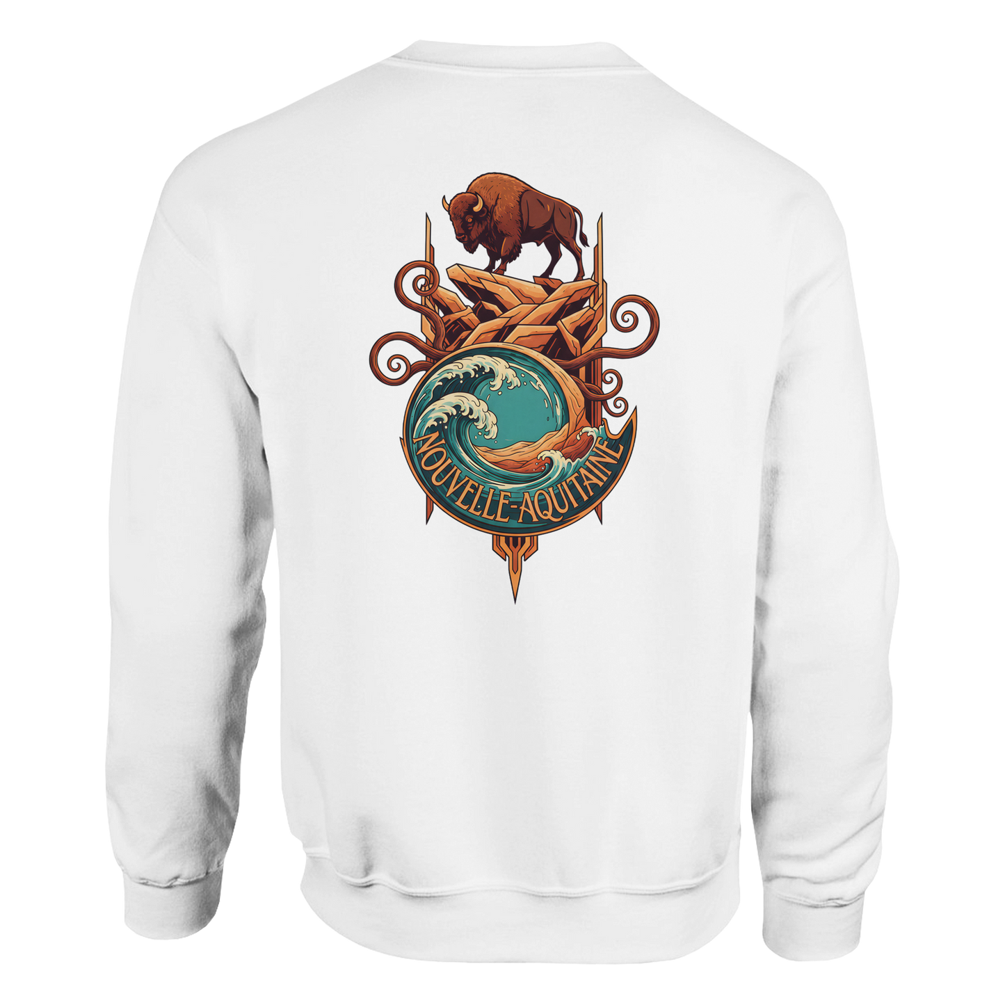 Klassisches Unisex-Rundhalsshirt Nouvelle-Aquitaine | Gildan® 18000