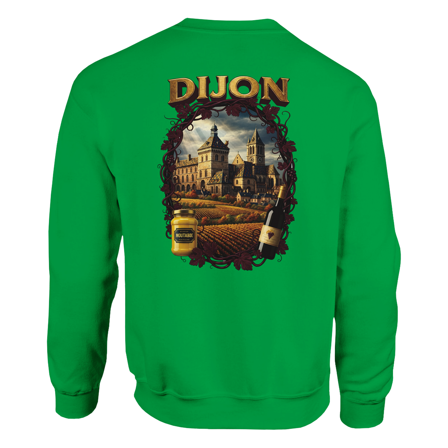 Unisex-Sweatshirt Dijon, Frankreich klassisch Rundhals | Gildan® 18000