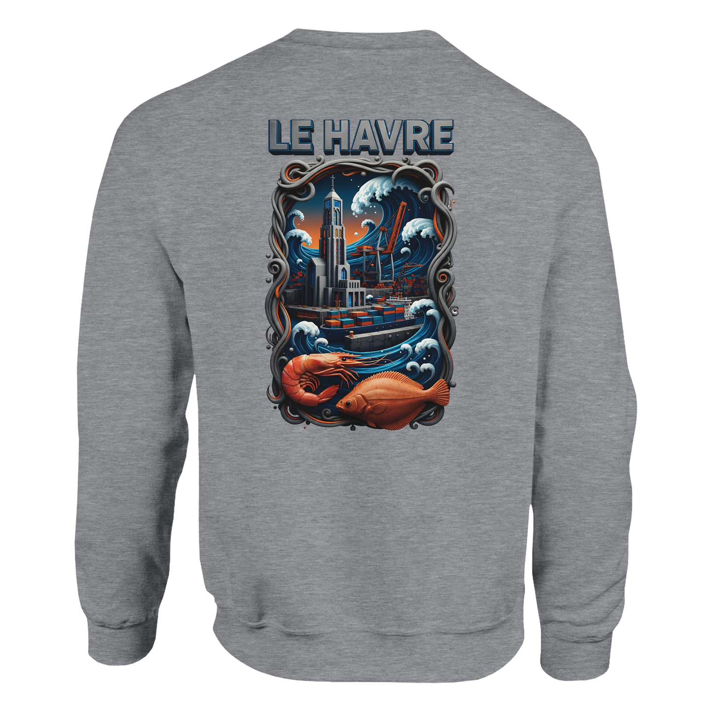 Sweat-shirt Unisexe Le Havre – Ville de France – Pull Premium Confort