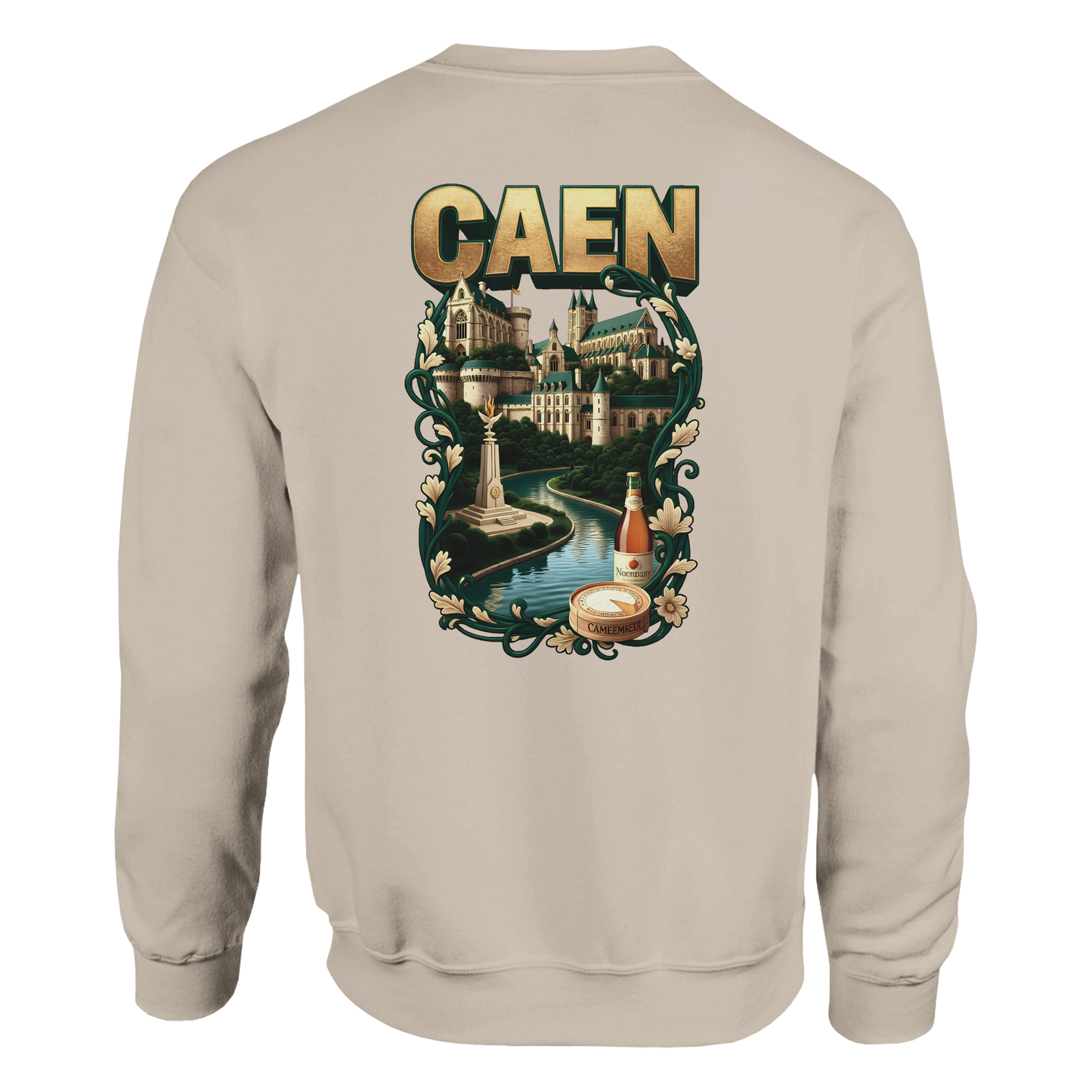 Sweatshirt Caen Stadt in Frankreich klassisch Unisex Rundhals | Gildan® 18000