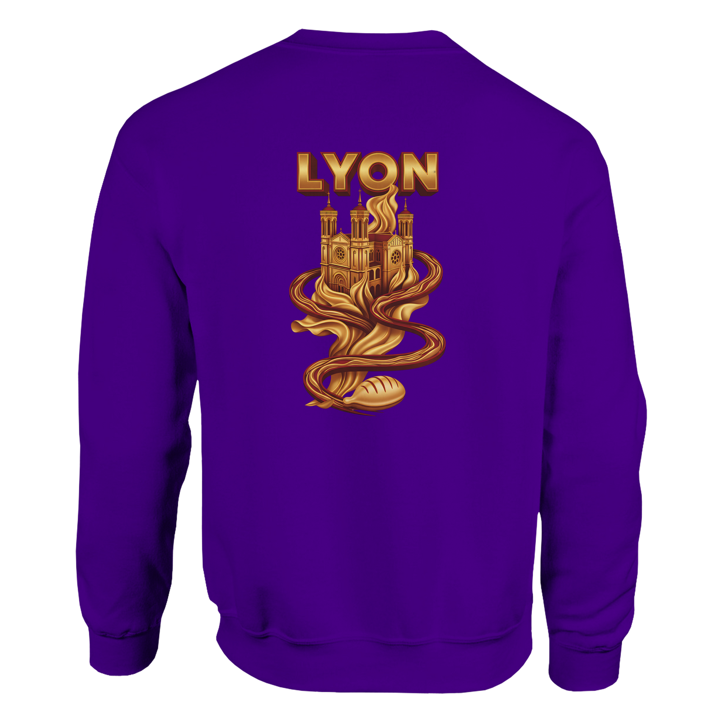Unisex sweatshirt Lyon city France classic crew neck | Gildan® 18000