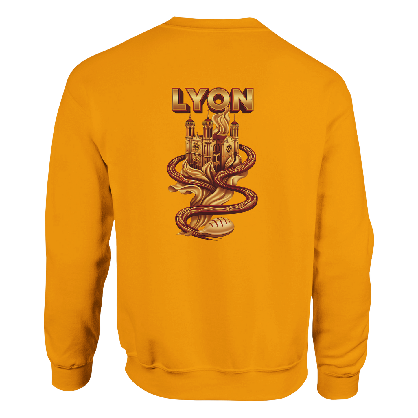 Unisex sweatshirt Lyon city France classic crew neck | Gildan® 18000
