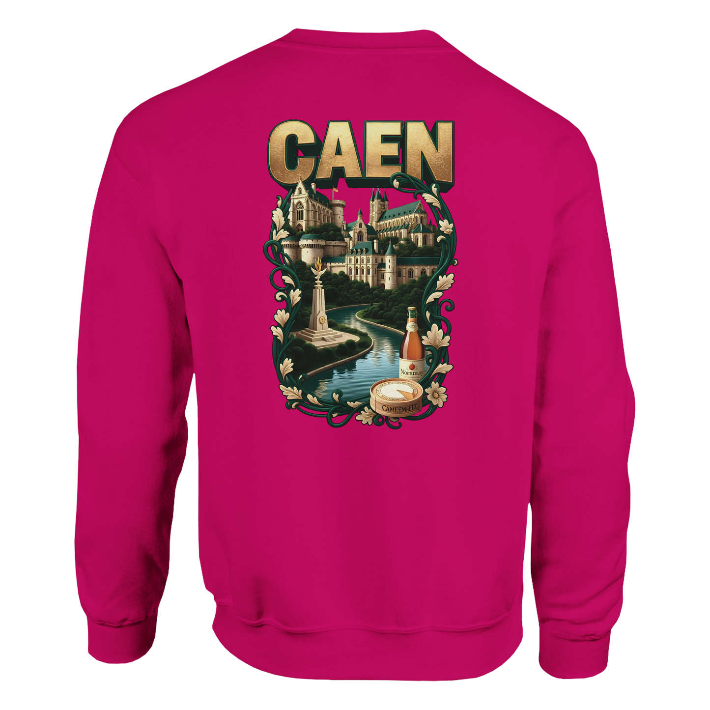 Sweatshirt Caen Stadt in Frankreich klassisch Unisex Rundhals | Gildan® 18000