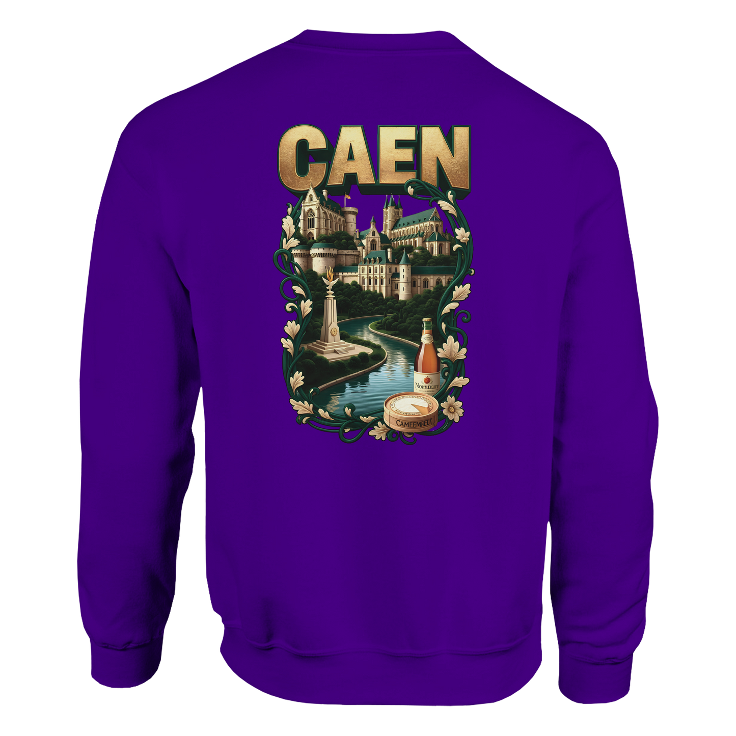 Sweatshirt Caen Stadt in Frankreich klassisch Unisex Rundhals | Gildan® 18000