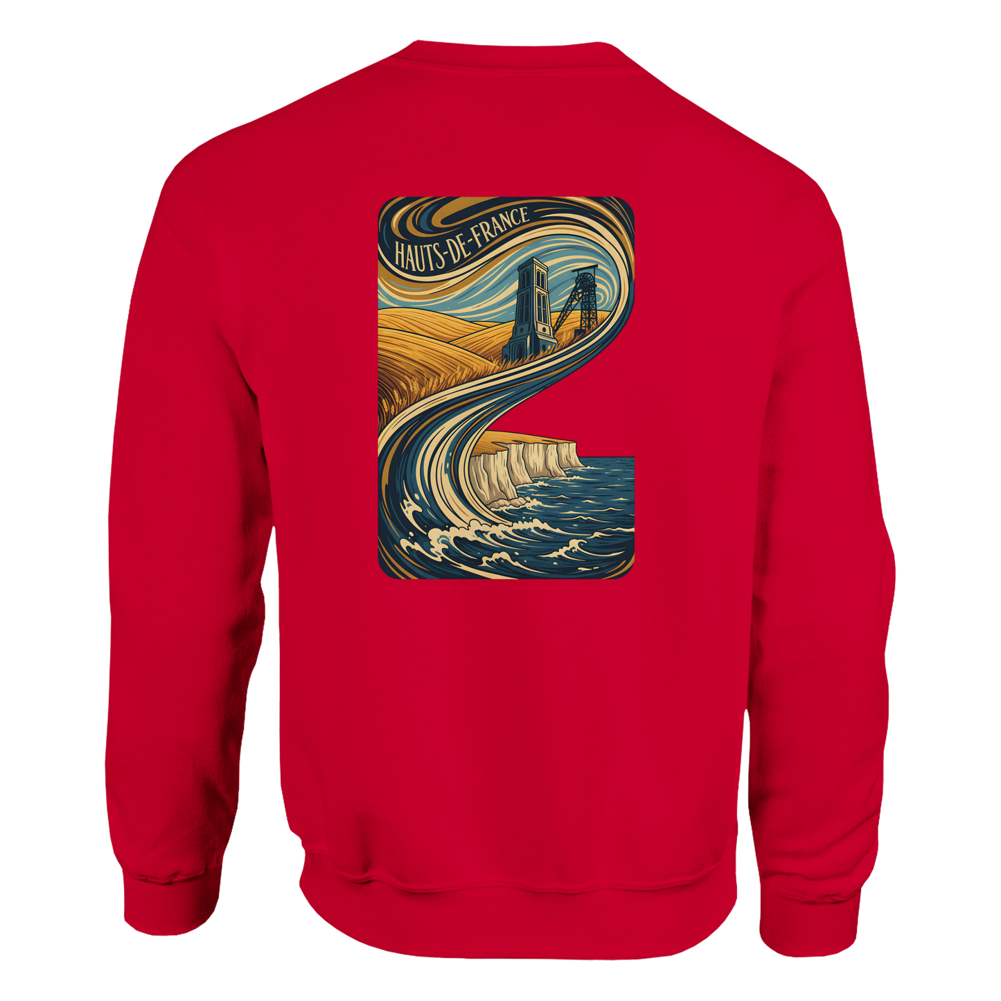 Unisex Nord-Pas-de-Calais classic crewneck sweatshirt | Gildan® 18000