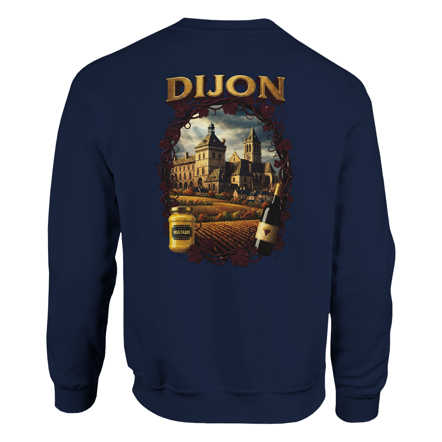 Unisex-Sweatshirt Dijon, Frankreich klassisch Rundhals | Gildan® 18000