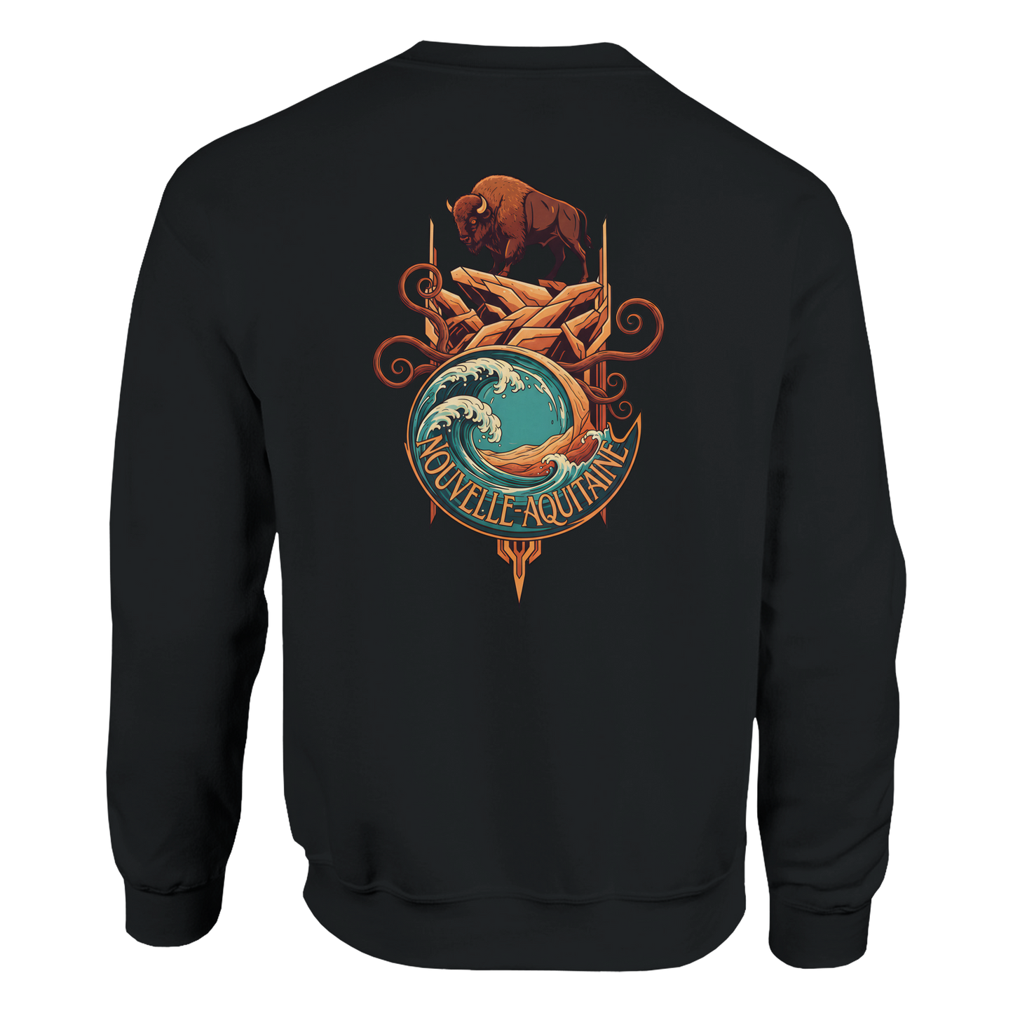Klassisches Unisex-Rundhalsshirt Nouvelle-Aquitaine | Gildan® 18000