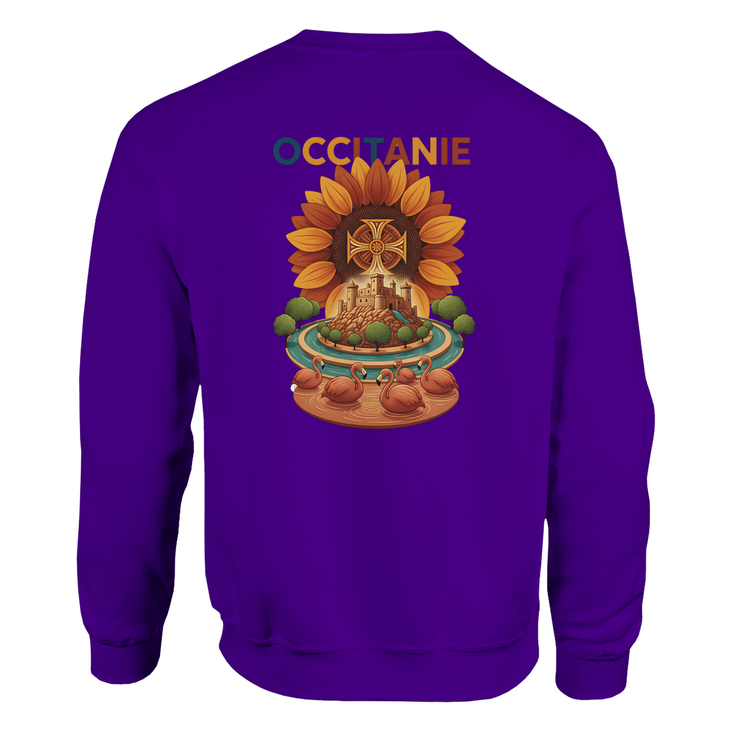 Unisex-Sweatshirt, klassischer Rundhalsausschnitt Occitanie | Gildan® 18000