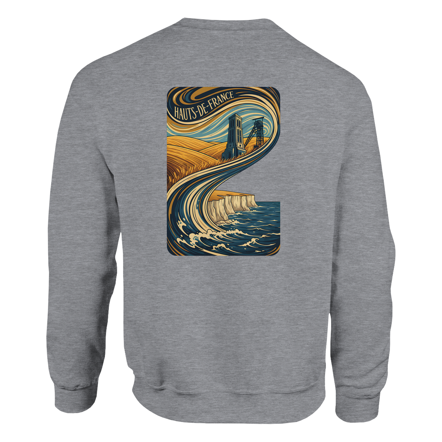 Unisex Nord-Pas-de-Calais classic crewneck sweatshirt | Gildan® 18000
