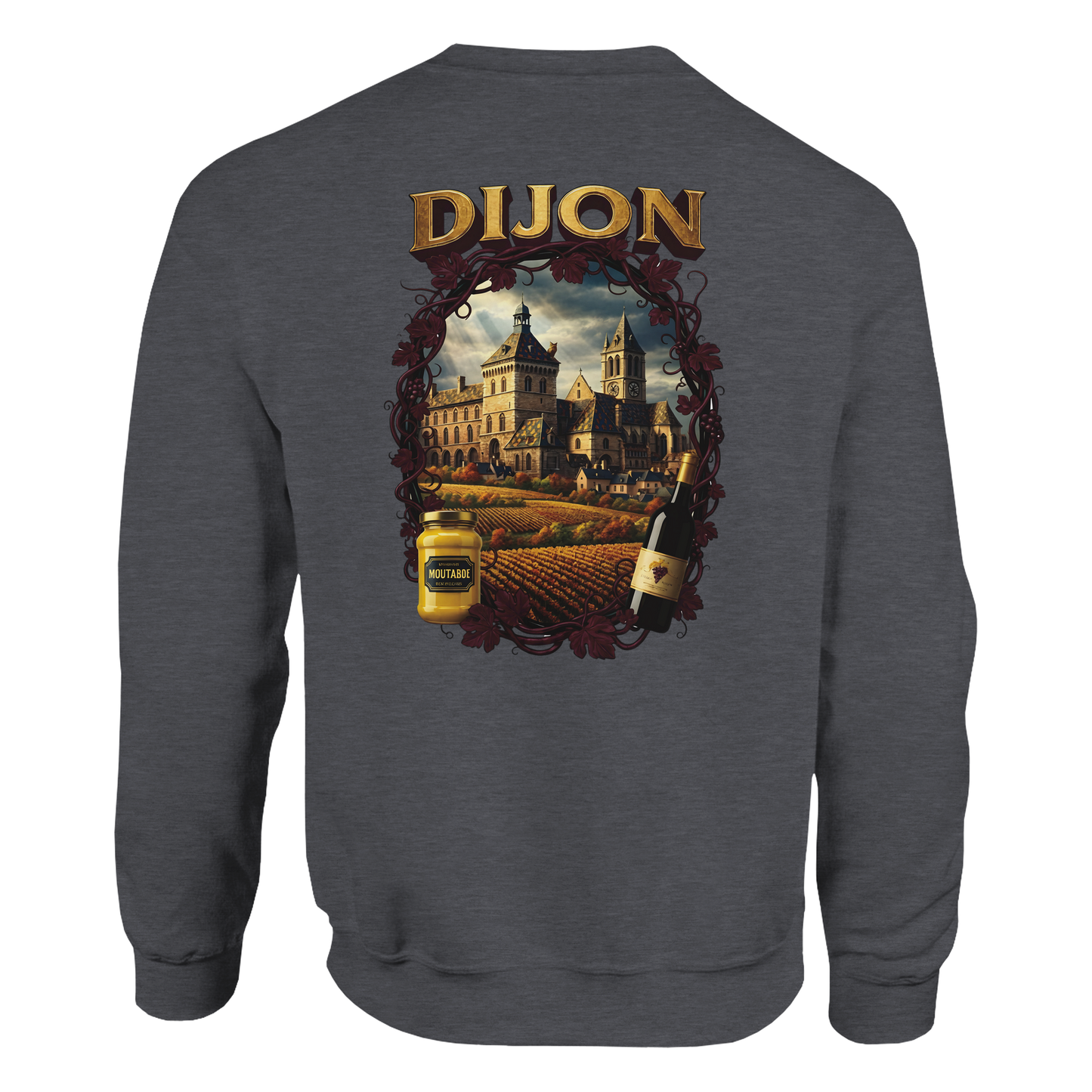 Unisex-Sweatshirt Dijon, Frankreich klassisch Rundhals | Gildan® 18000