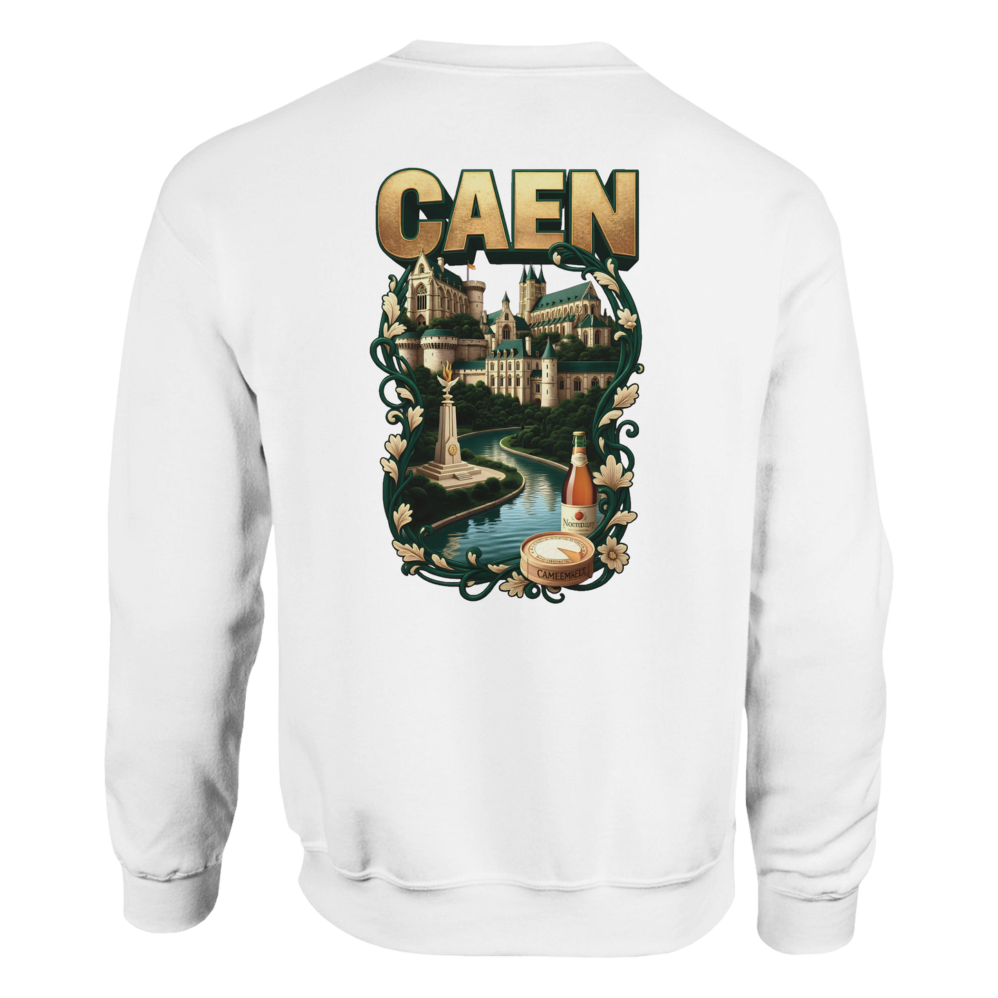 Sweatshirt Caen Stadt in Frankreich klassisch Unisex Rundhals | Gildan® 18000