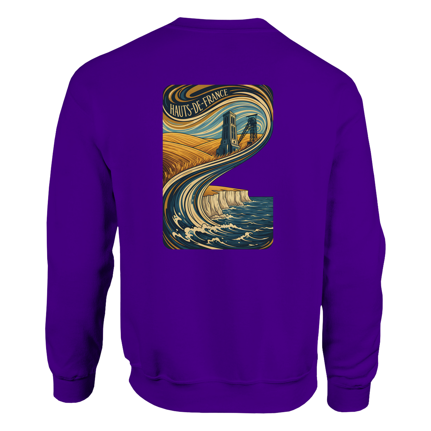 Unisex Nord-Pas-de-Calais classic crewneck sweatshirt | Gildan® 18000