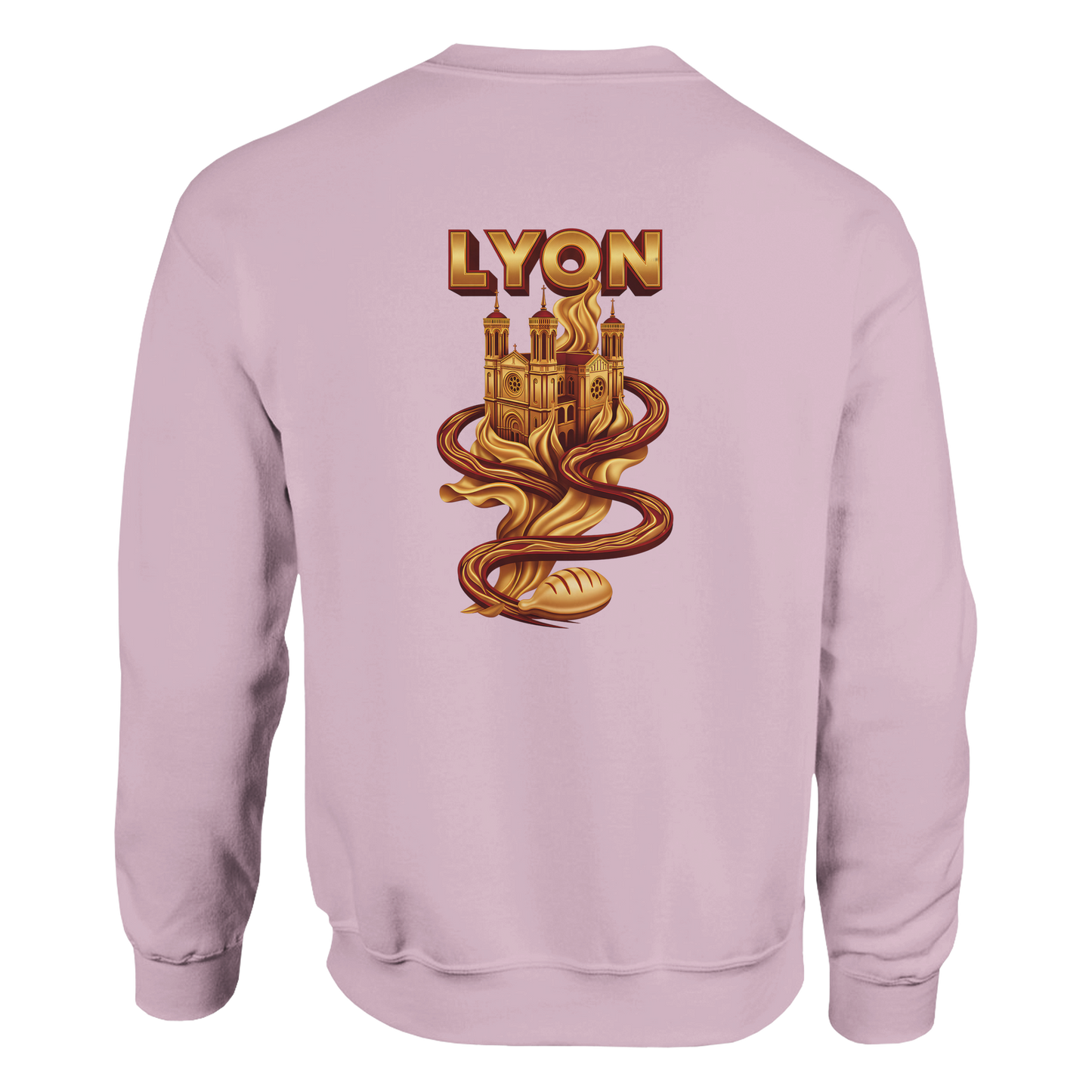 Unisex sweatshirt Lyon city France classic crew neck | Gildan® 18000
