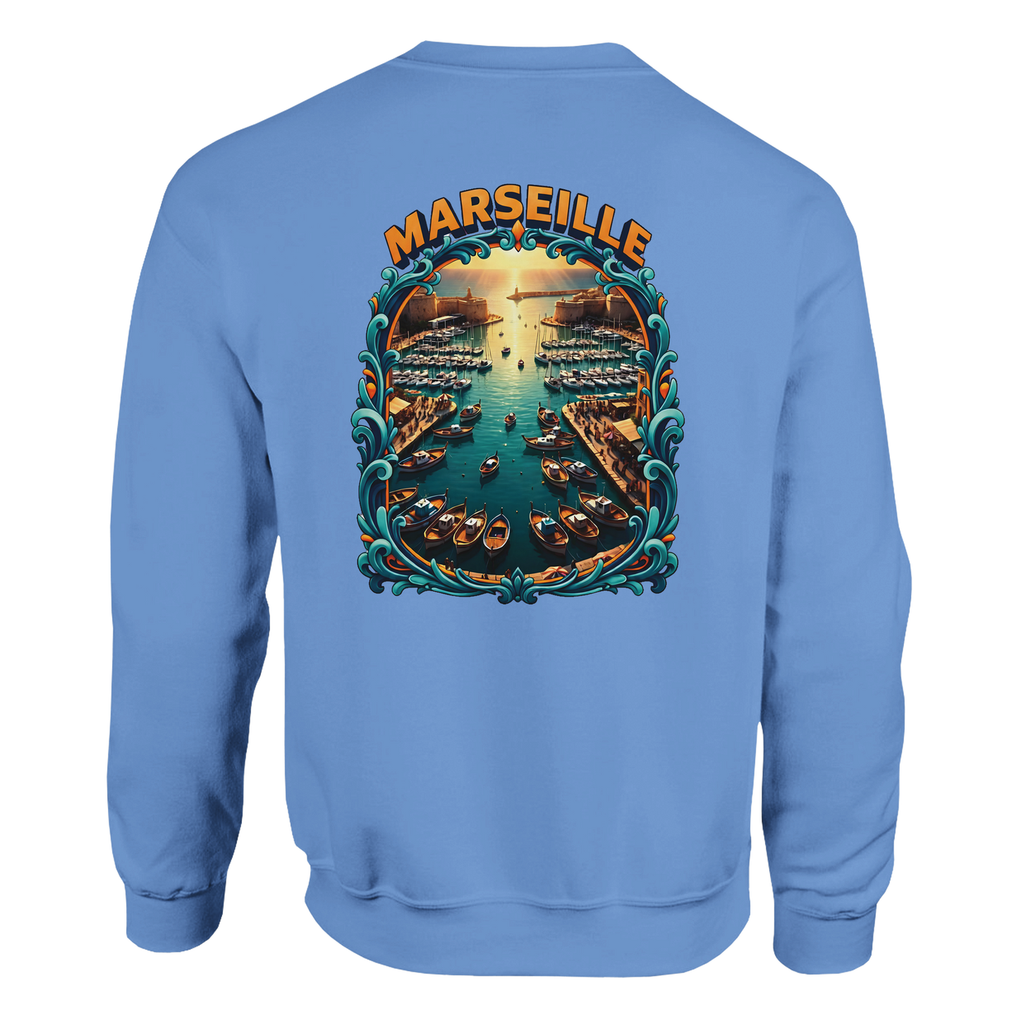 Unisex-Sweatshirt Marseilles Klassisches Rundhals-Sweatshirt | Gildan® 18000