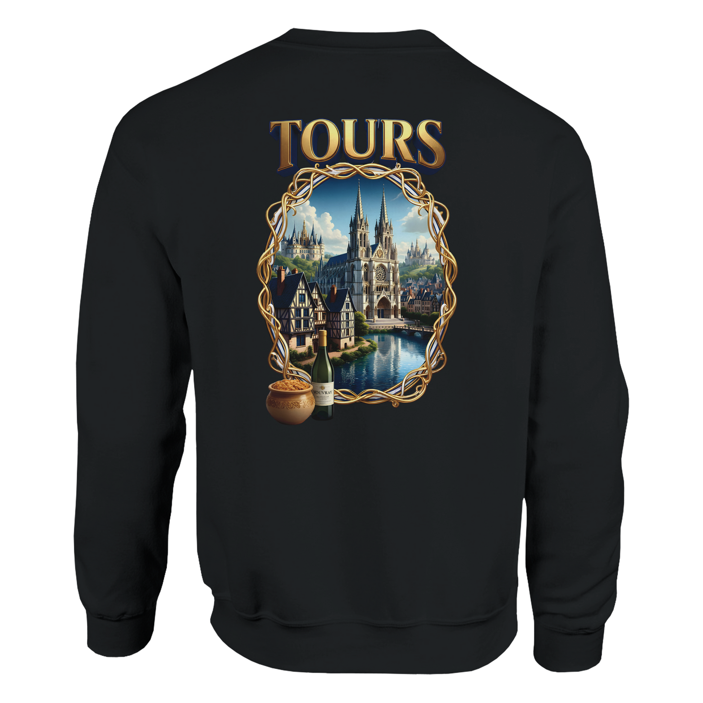 Unisex Sweatshirt Tours French City Classic Crewneck | Gildan® 18000