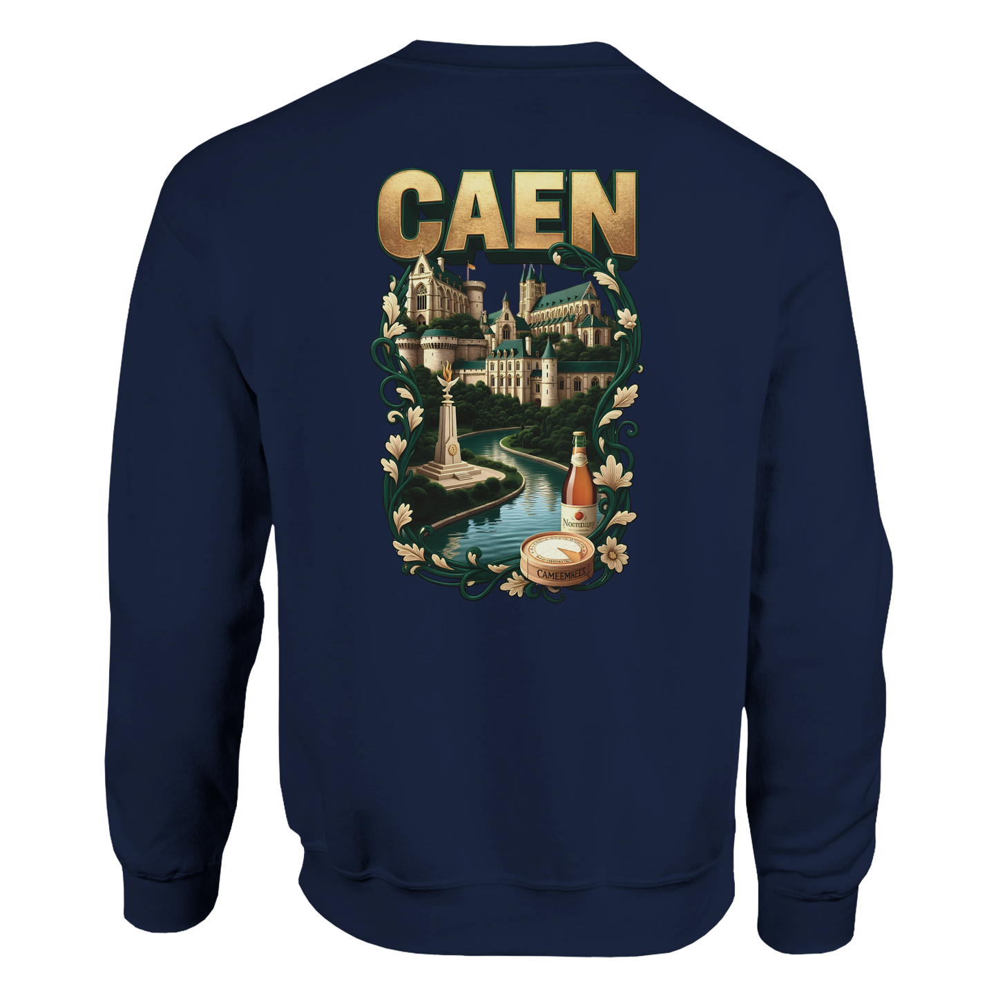 Sweatshirt Caen Stadt in Frankreich klassisch Unisex Rundhals | Gildan® 18000