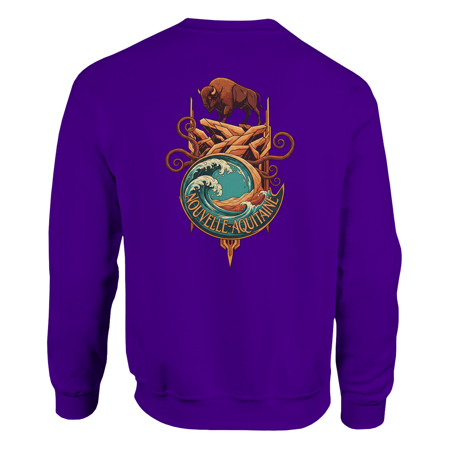 Klassisches Unisex-Rundhalsshirt Nouvelle-Aquitaine | Gildan® 18000