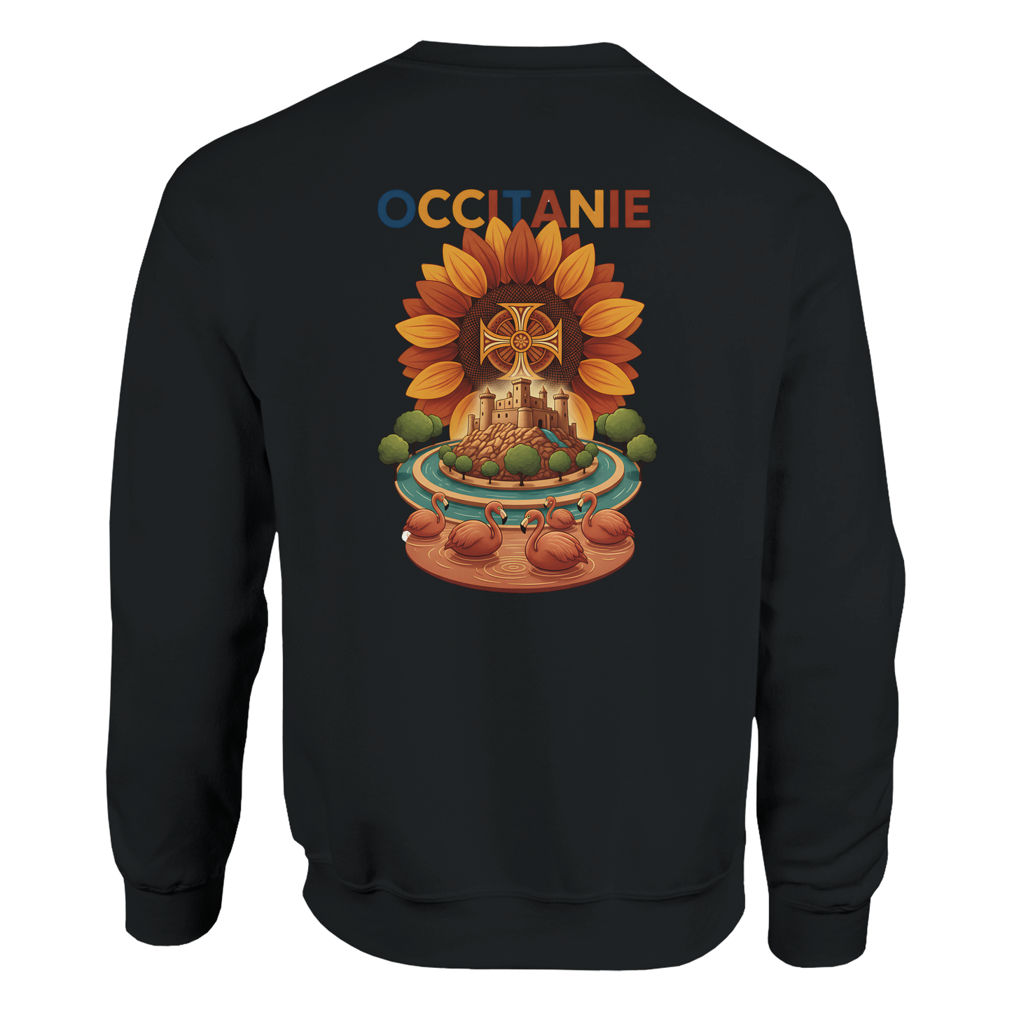 Unisex-Sweatshirt, klassischer Rundhalsausschnitt Occitanie | Gildan® 18000