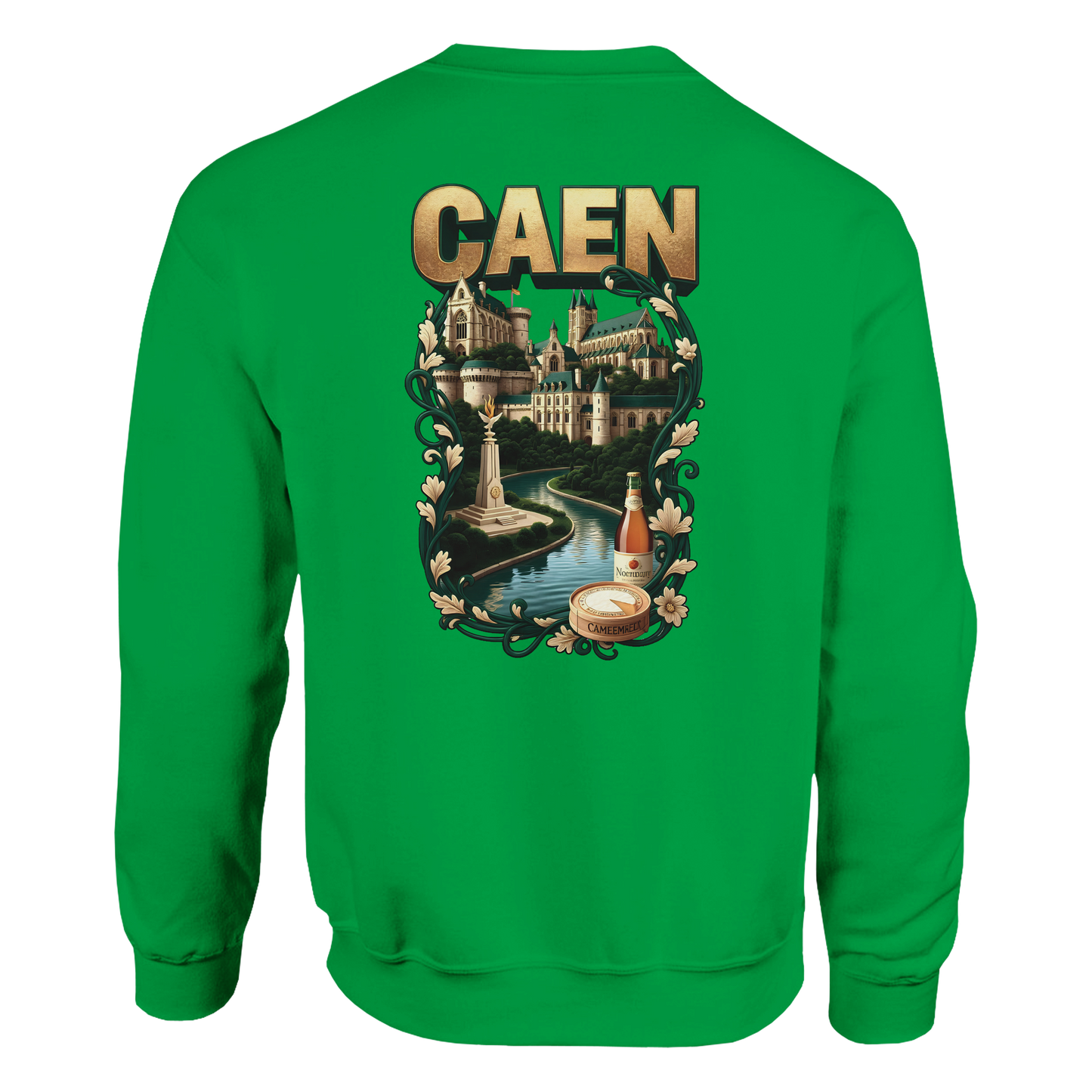 Sweatshirt Caen Stadt in Frankreich klassisch Unisex Rundhals | Gildan® 18000
