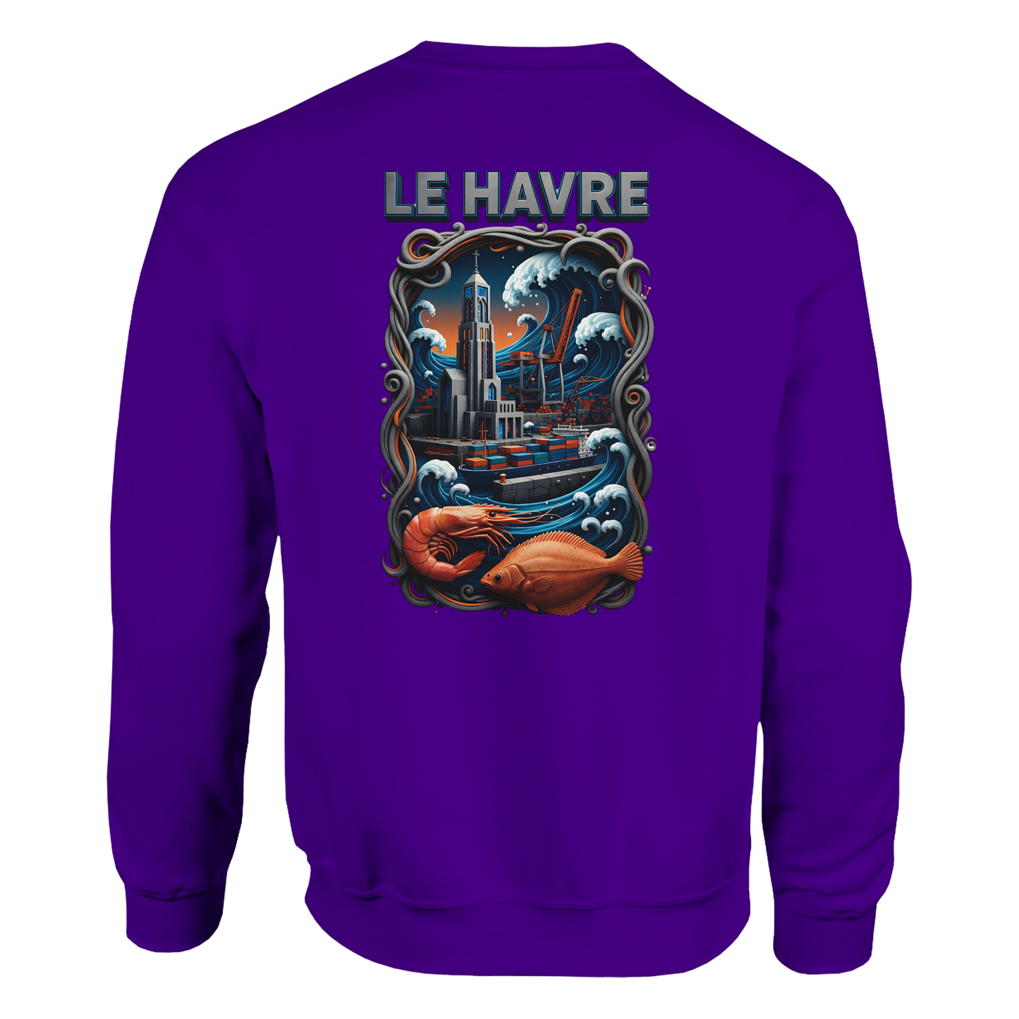 Sweat-shirt Unisexe Le Havre – Ville de France – Pull Premium Confort