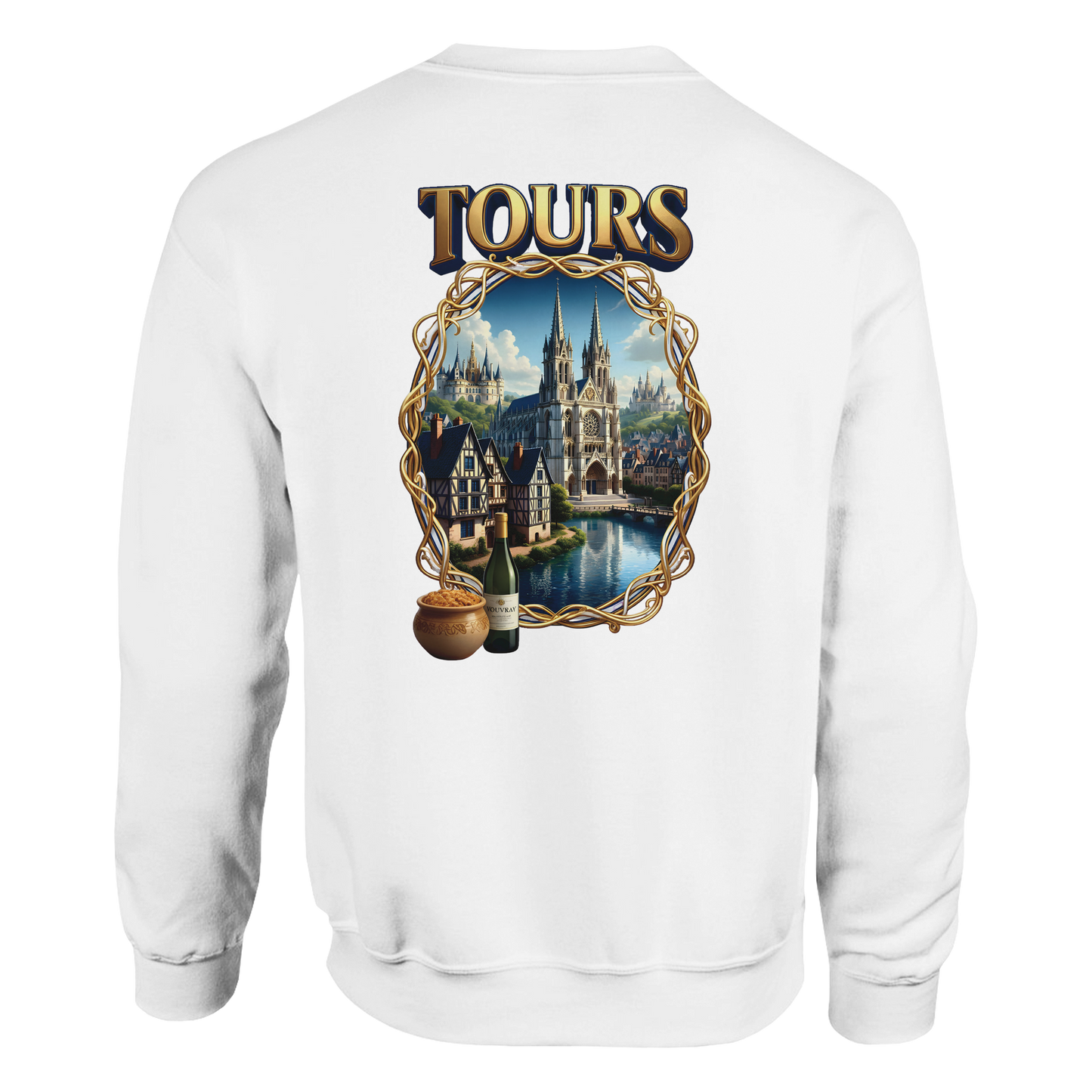 Unisex Sweatshirt Tours French City Classic Crewneck | Gildan® 18000