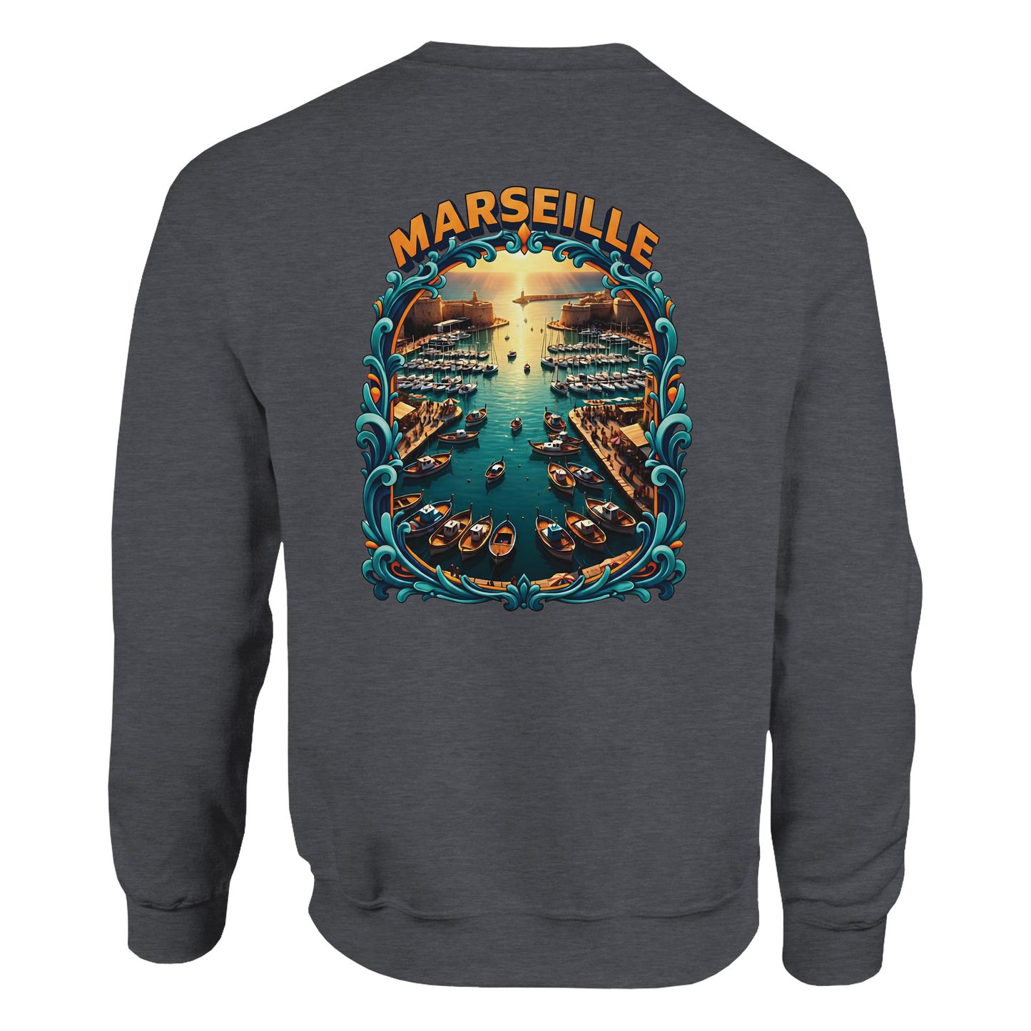 Unisex-Sweatshirt Marseilles Klassisches Rundhals-Sweatshirt | Gildan® 18000