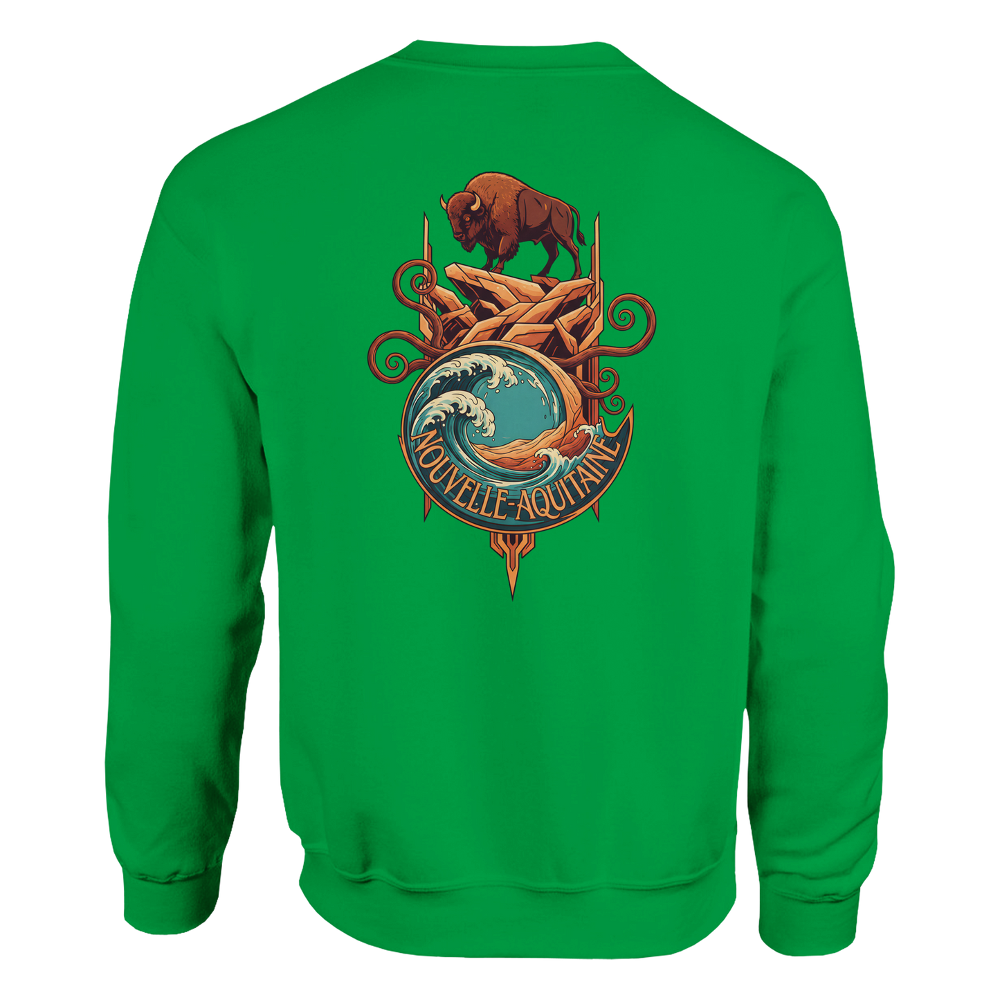 Klassisches Unisex-Rundhalsshirt Nouvelle-Aquitaine | Gildan® 18000