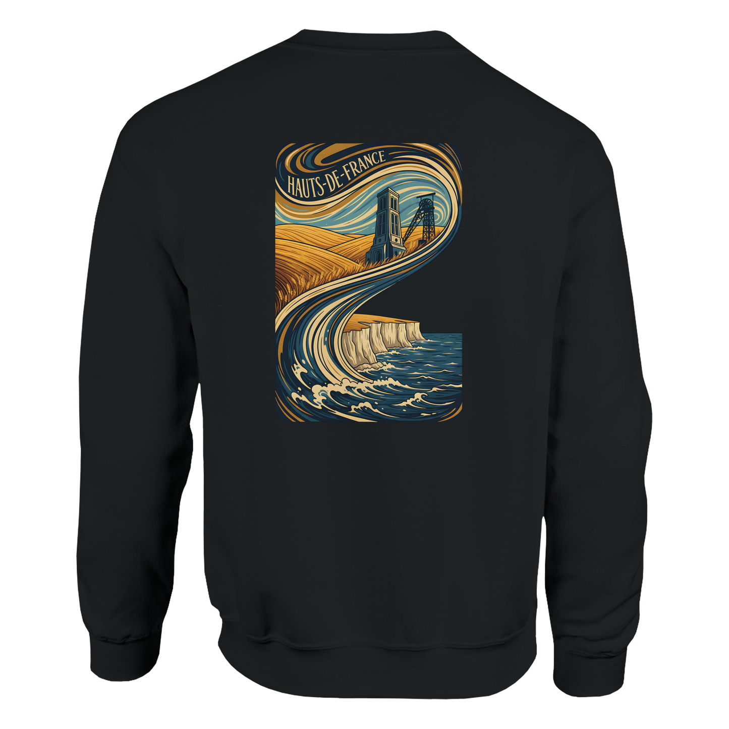 Unisex Nord-Pas-de-Calais classic crewneck sweatshirt | Gildan® 18000