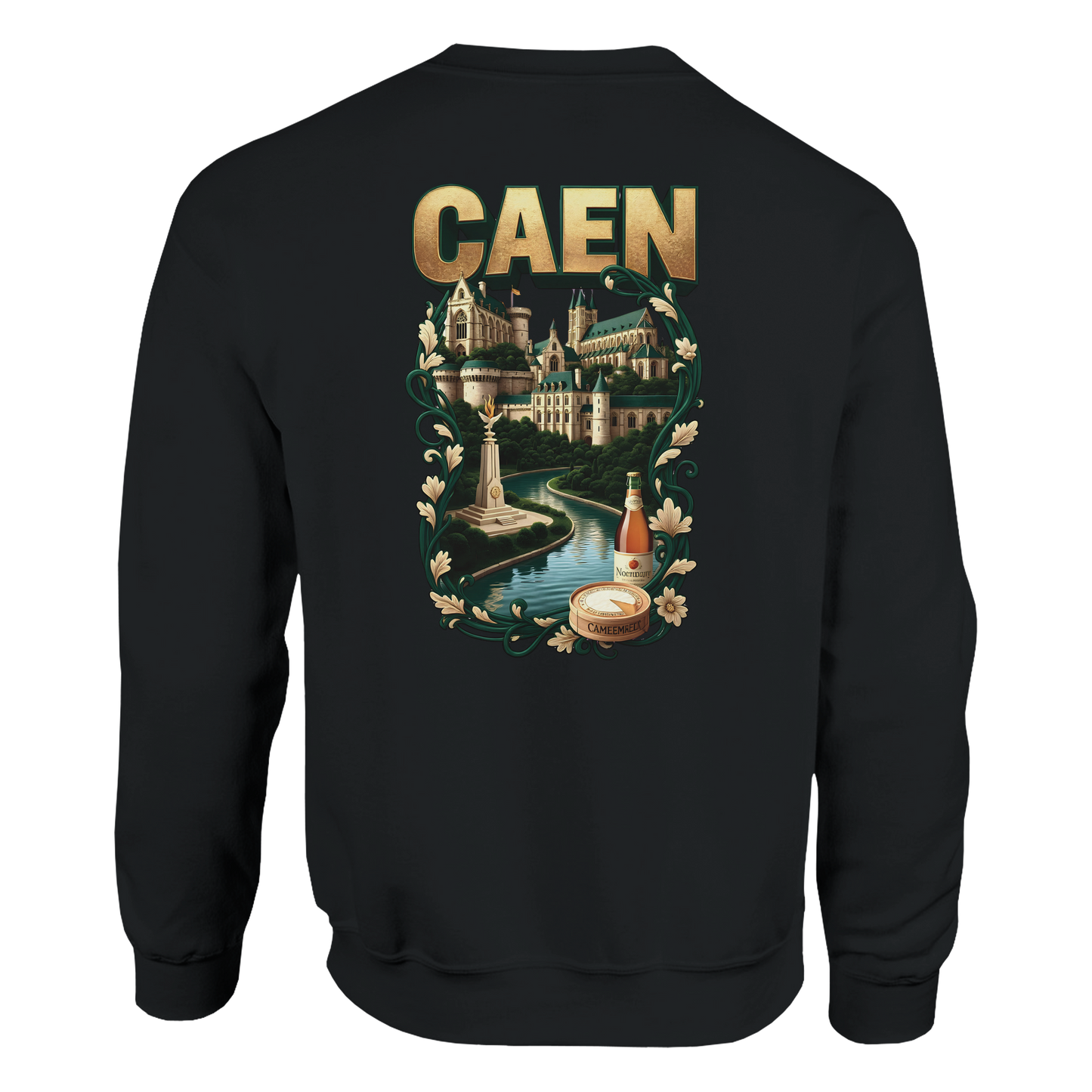 Sweatshirt Caen Stadt in Frankreich klassisch Unisex Rundhals | Gildan® 18000