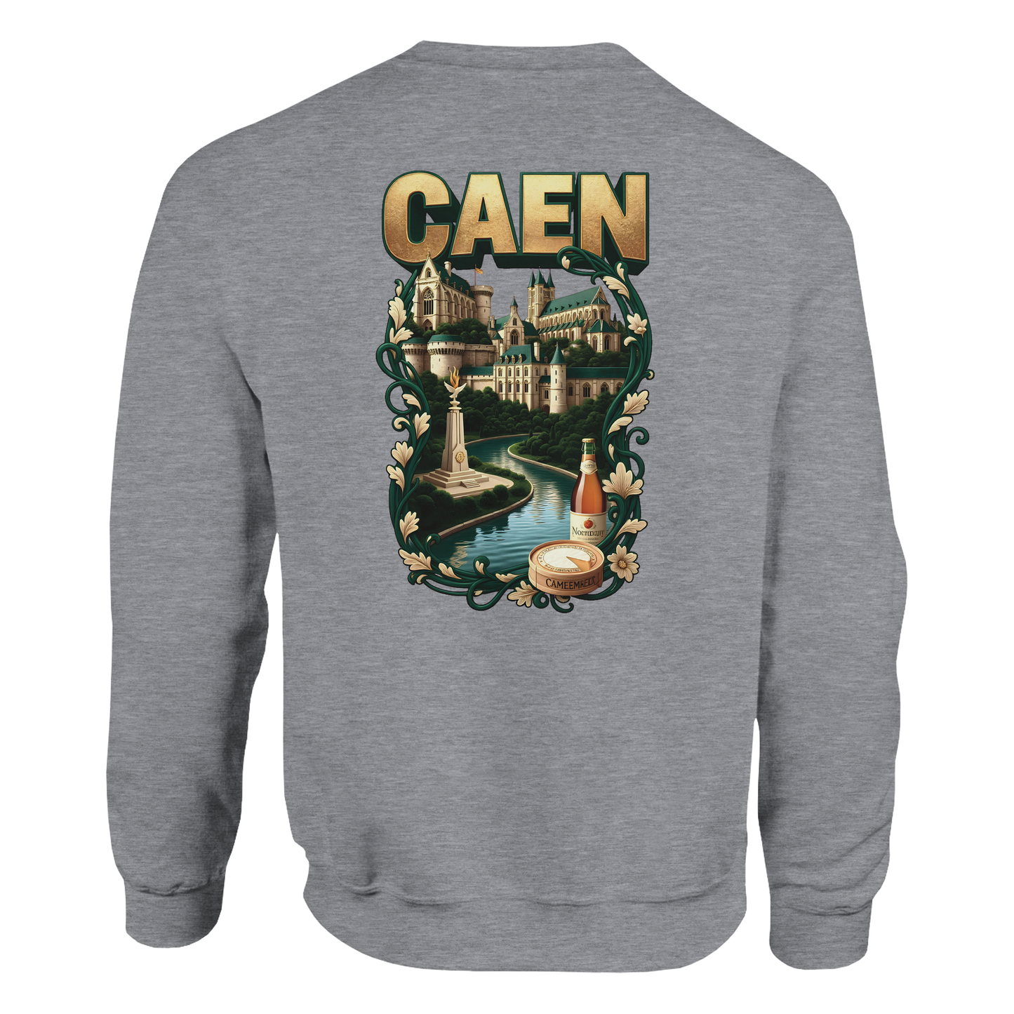 Sweatshirt Caen Stadt in Frankreich klassisch Unisex Rundhals | Gildan® 18000