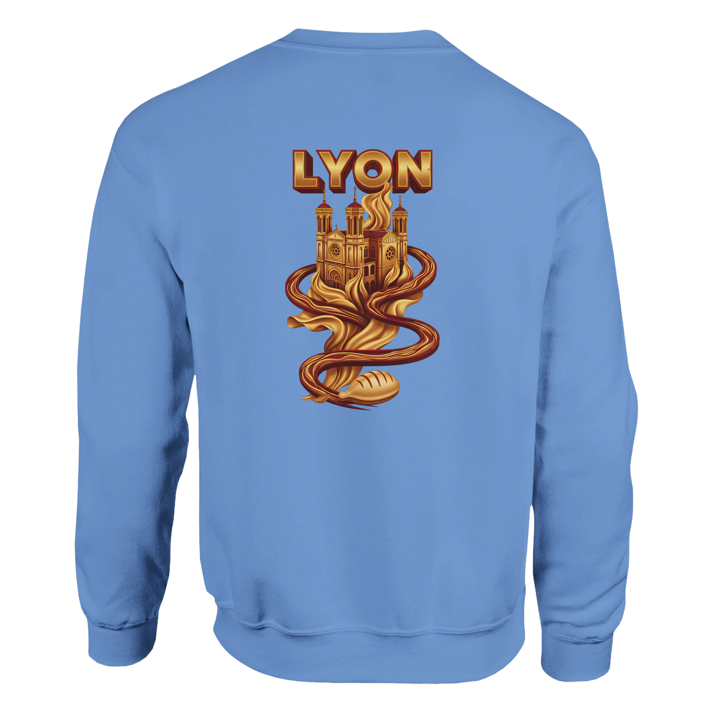 Unisex sweatshirt Lyon city France classic crew neck | Gildan® 18000