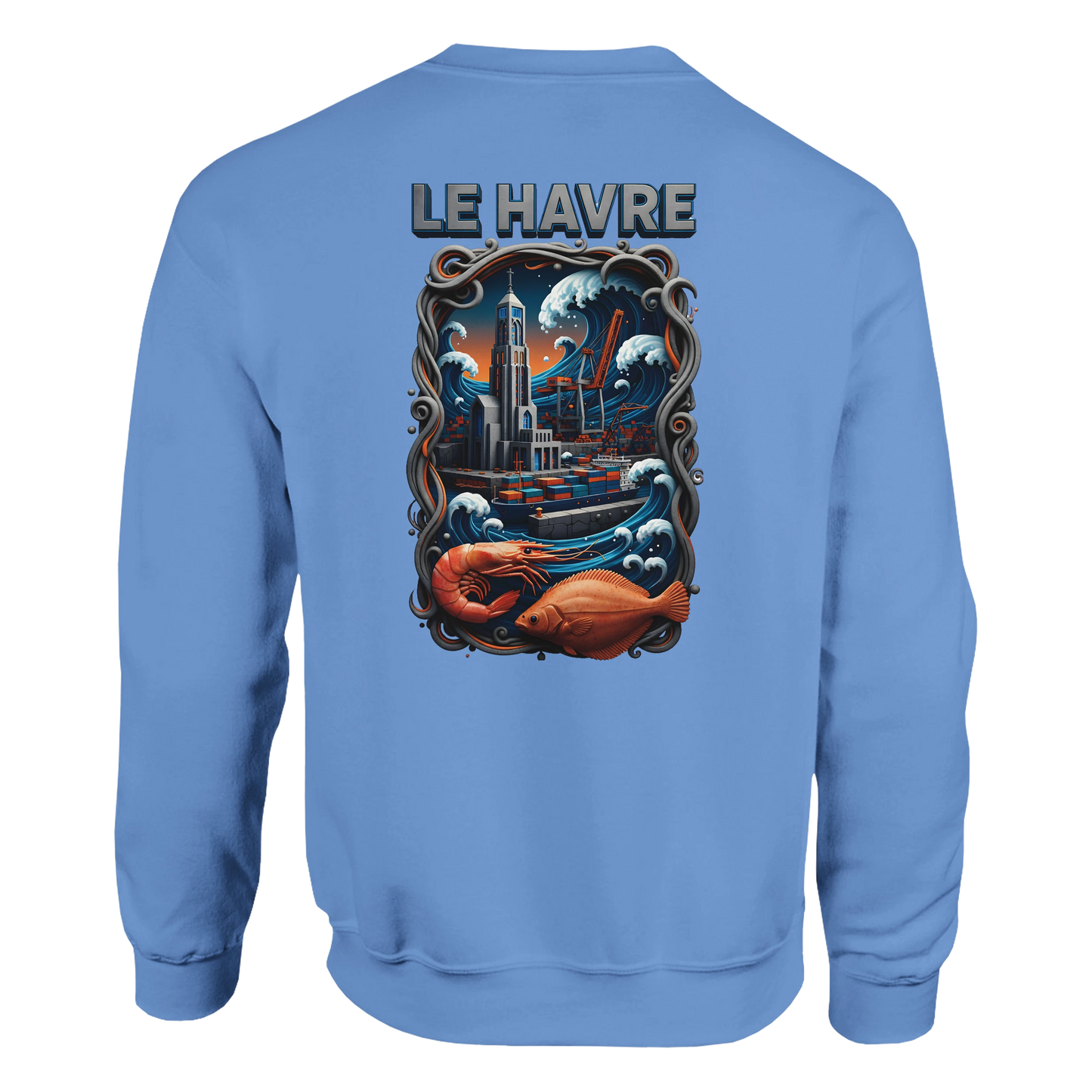 Sweat-shirt Unisexe Le Havre – Ville de France – Pull Premium Confort