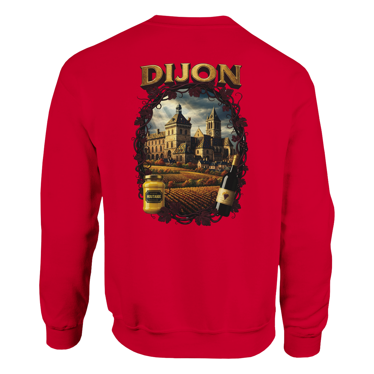 Unisex-Sweatshirt Dijon, Frankreich klassisch Rundhals | Gildan® 18000