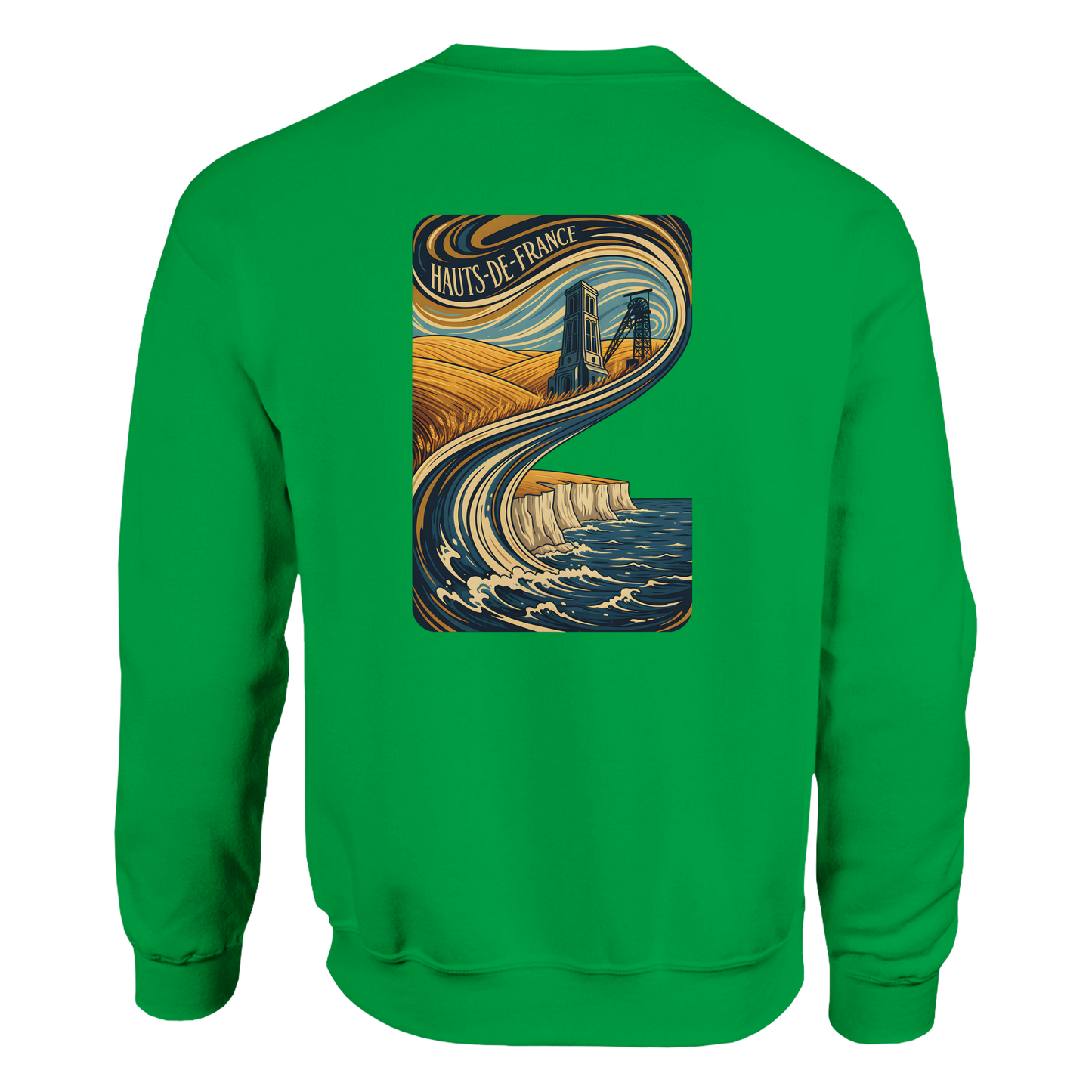 Unisex Nord-Pas-de-Calais classic crewneck sweatshirt | Gildan® 18000