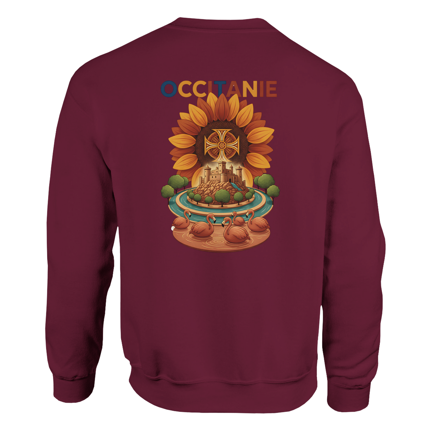 Unisex-Sweatshirt, klassischer Rundhalsausschnitt Occitanie | Gildan® 18000