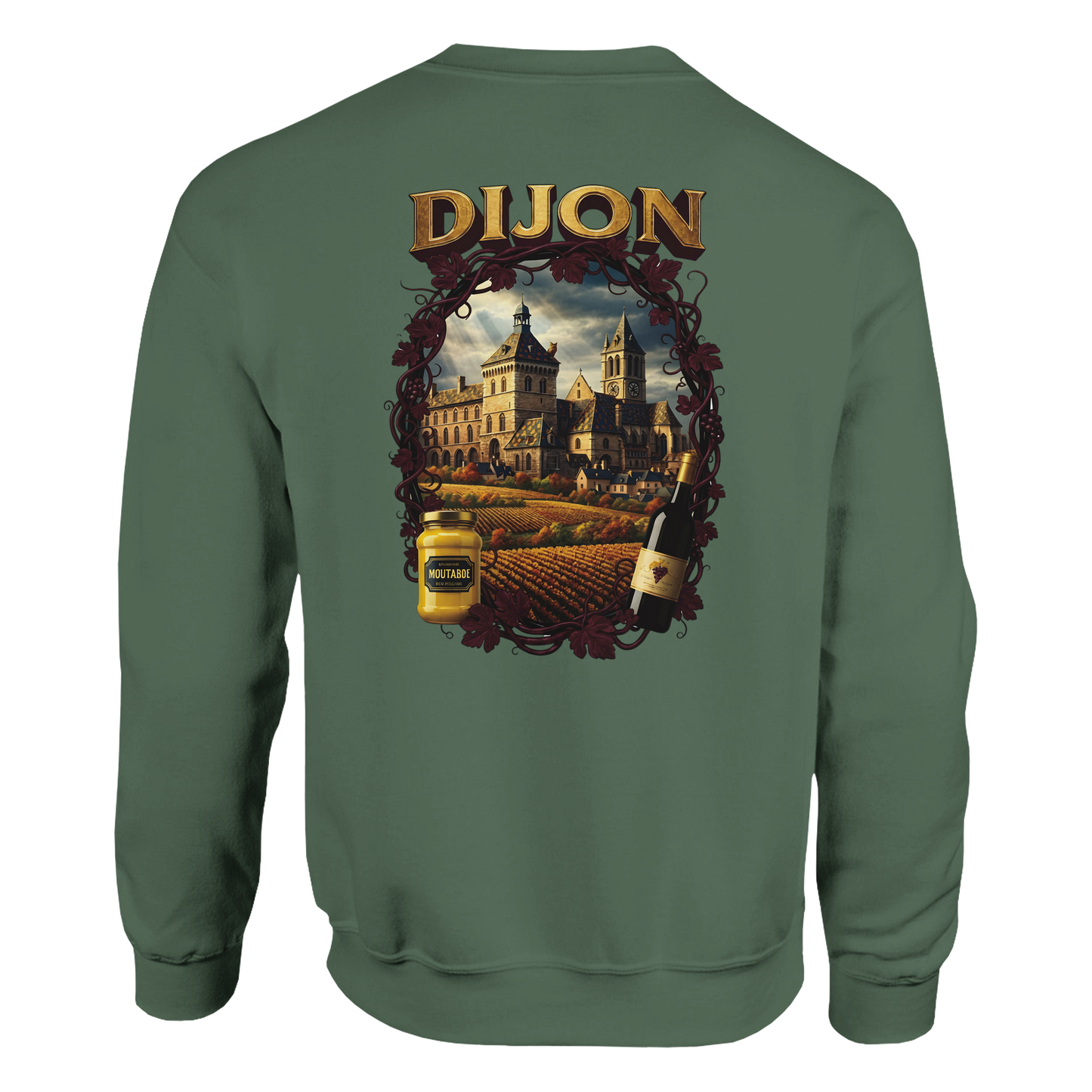 Unisex-Sweatshirt Dijon, Frankreich klassisch Rundhals | Gildan® 18000