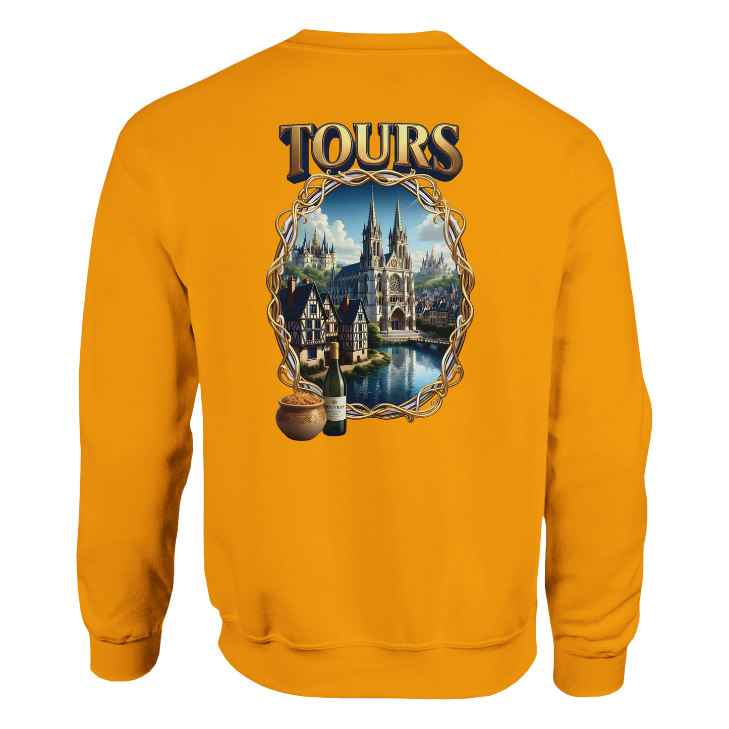 Unisex Sweatshirt Tours French City Classic Crewneck | Gildan® 18000