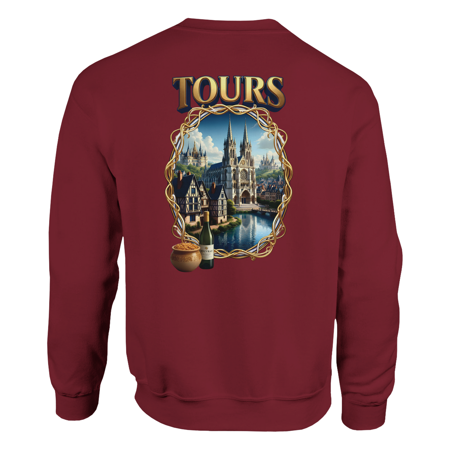 Unisex Sweatshirt Tours French City Classic Crewneck | Gildan® 18000