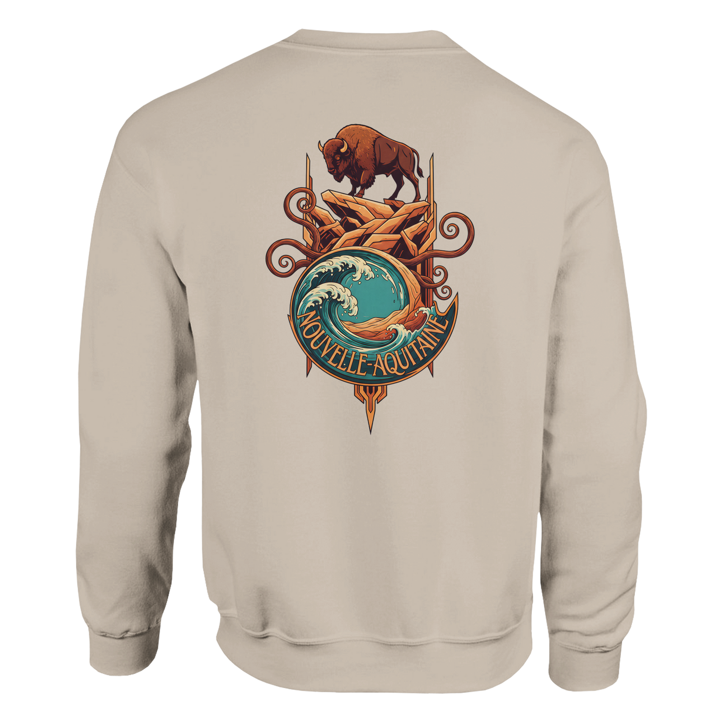 Klassisches Unisex-Rundhalsshirt Nouvelle-Aquitaine | Gildan® 18000