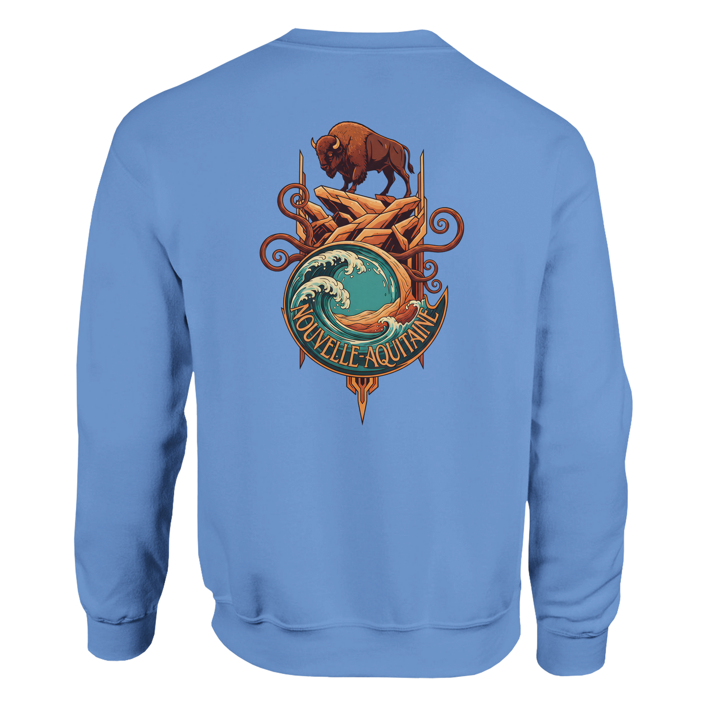 Klassisches Unisex-Rundhalsshirt Nouvelle-Aquitaine | Gildan® 18000