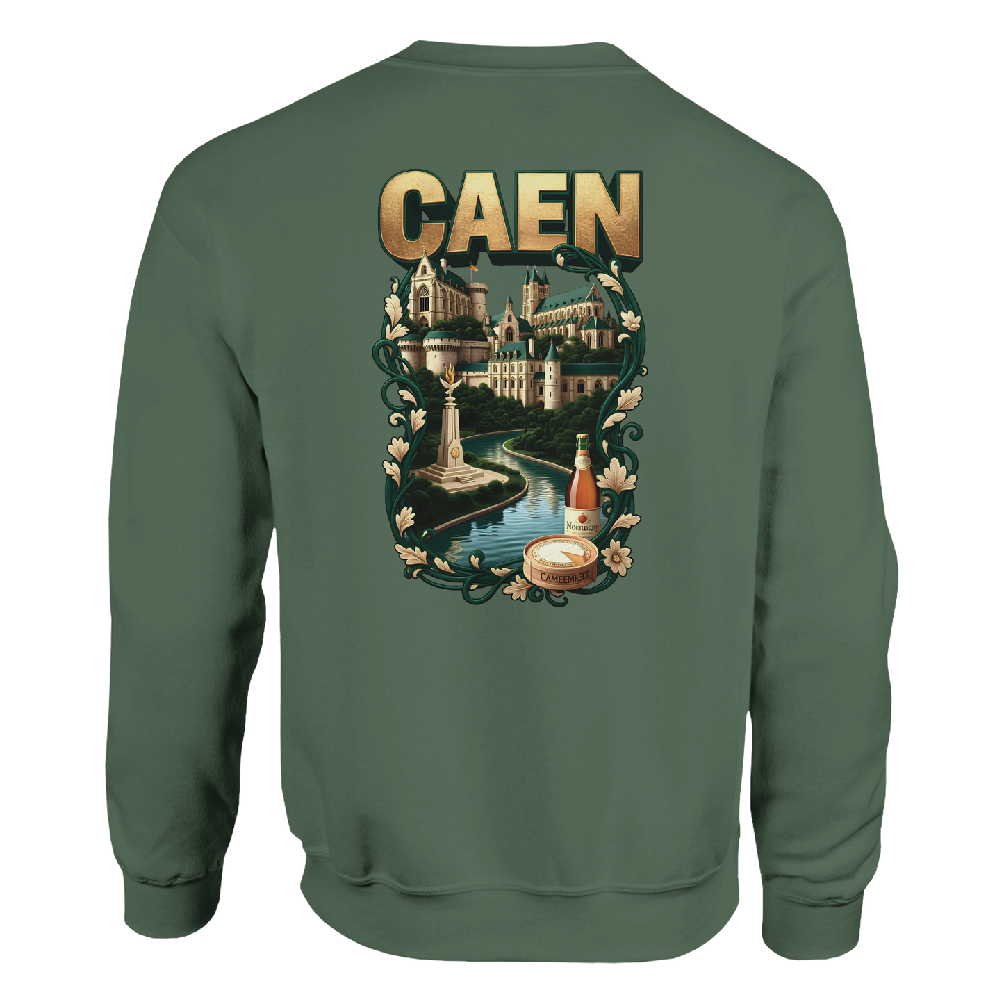 Sweatshirt Caen Stadt in Frankreich klassisch Unisex Rundhals | Gildan® 18000